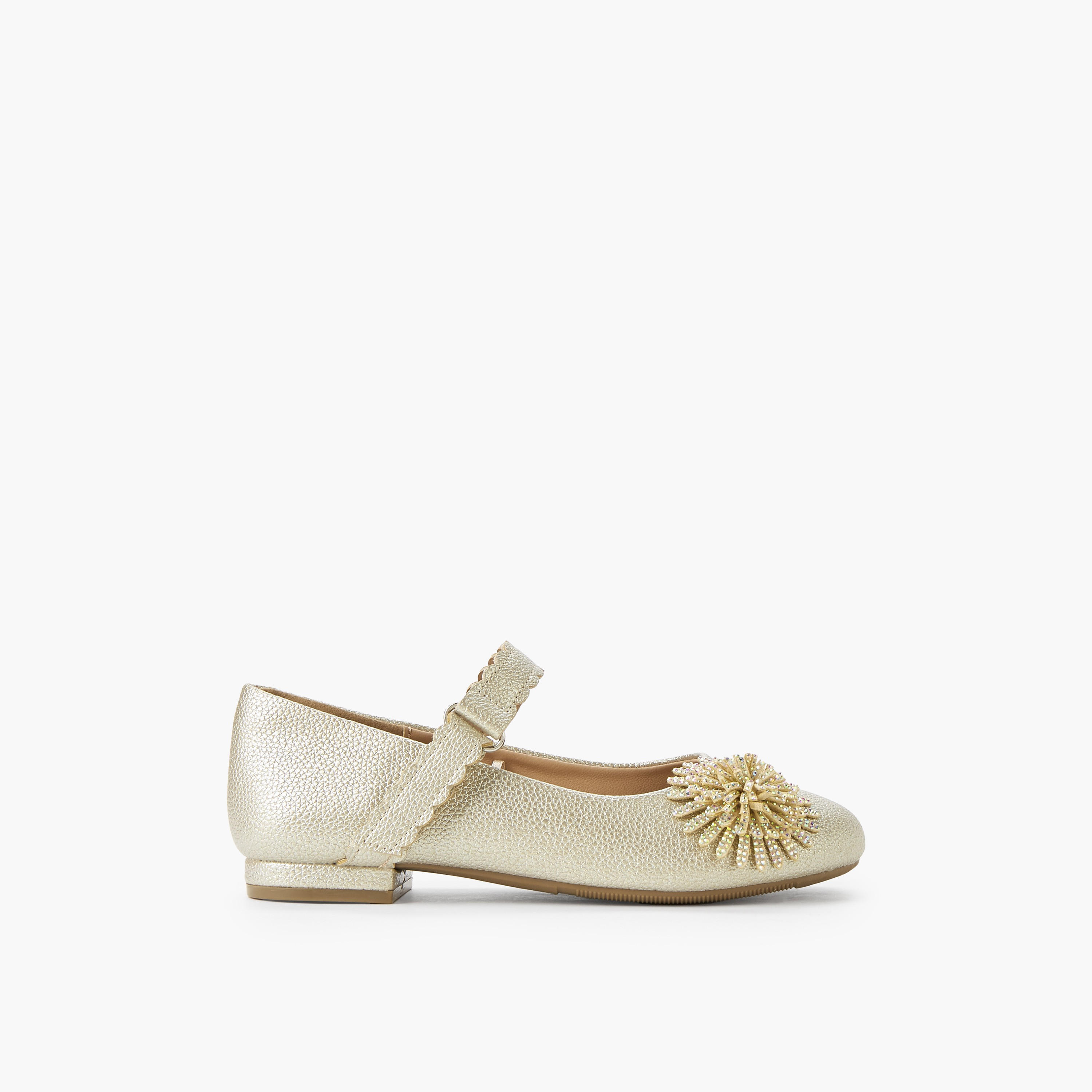 حذاء باليرينا بشريط إغلاق لاصق للبنات من سيليست-girls-shoes-maryjanes-image-3