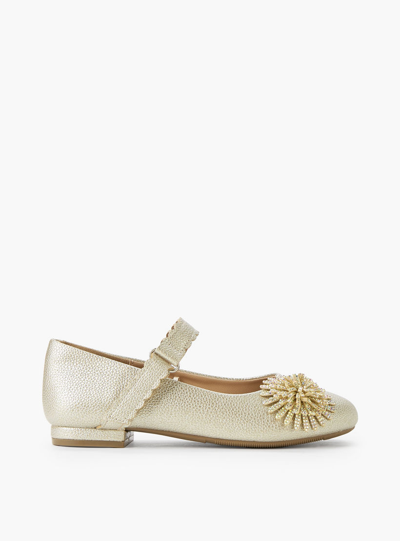 حذاء باليرينا بشريط إغلاق لاصق للبنات من سيليست-girls-shoes-maryjanes-image-3