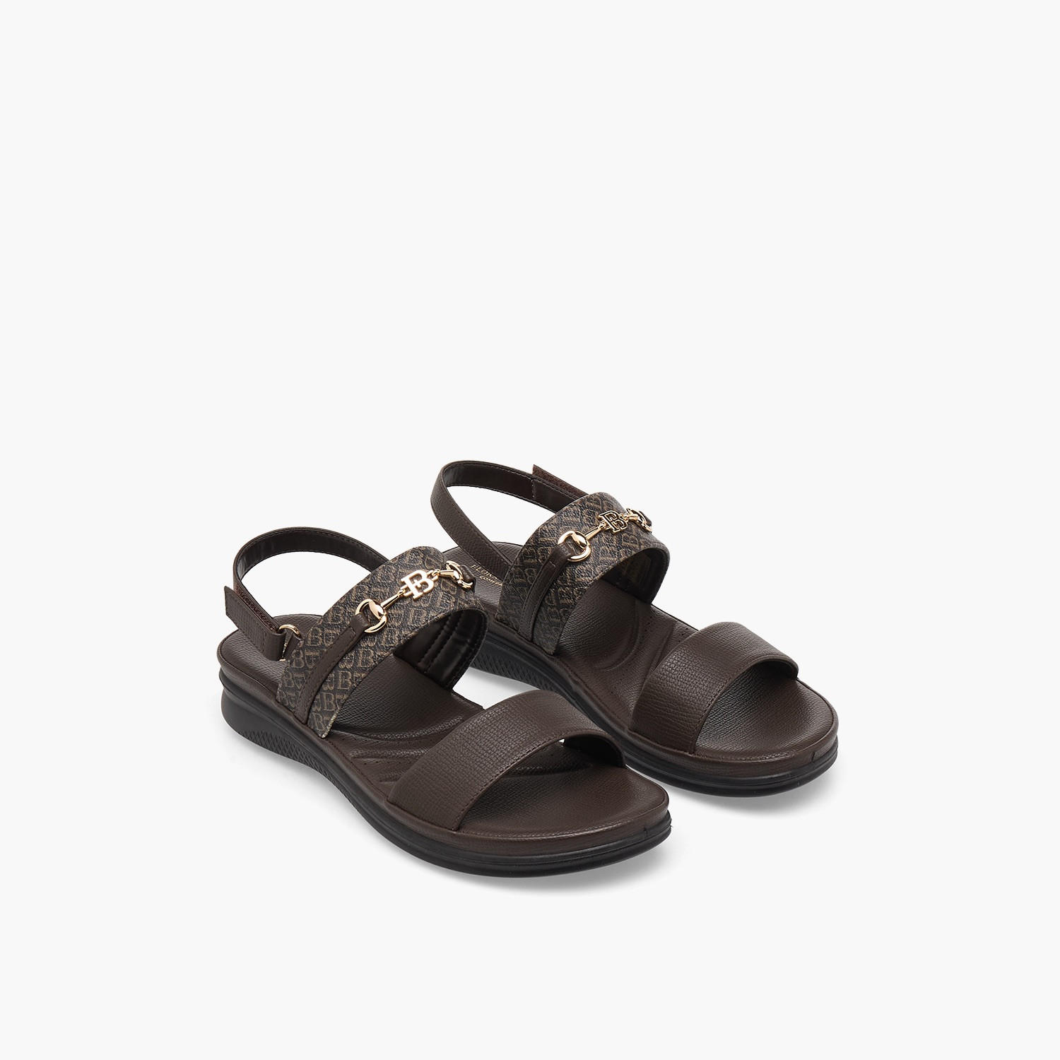 صندل بطبعات مونوجرام للنساء من فلورا بيلا-women-shoes-flats-sandals-image-1