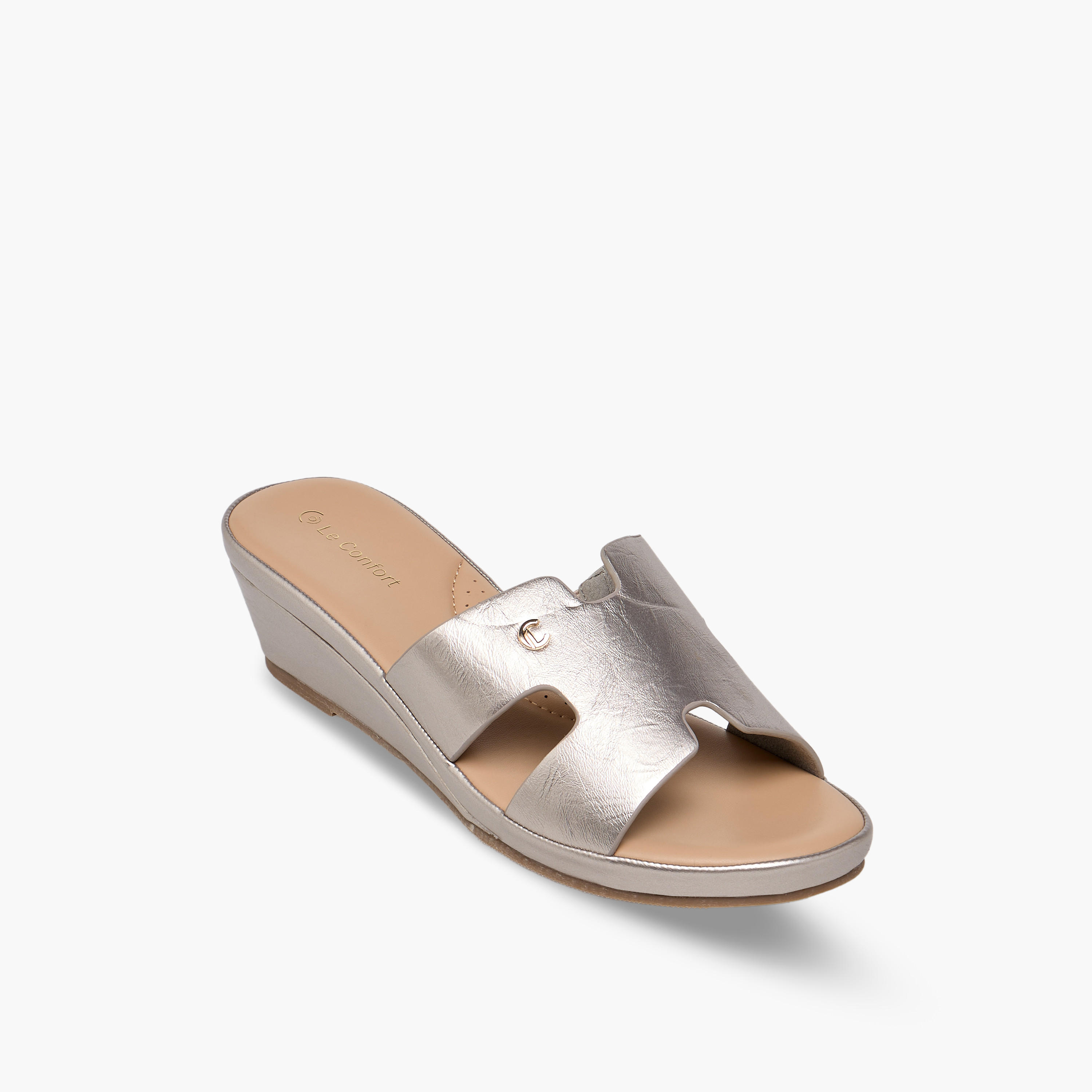 Le Confort Women Slip-On Wedge Heel Sandals-women-shoes-sandals-heeled-image-2