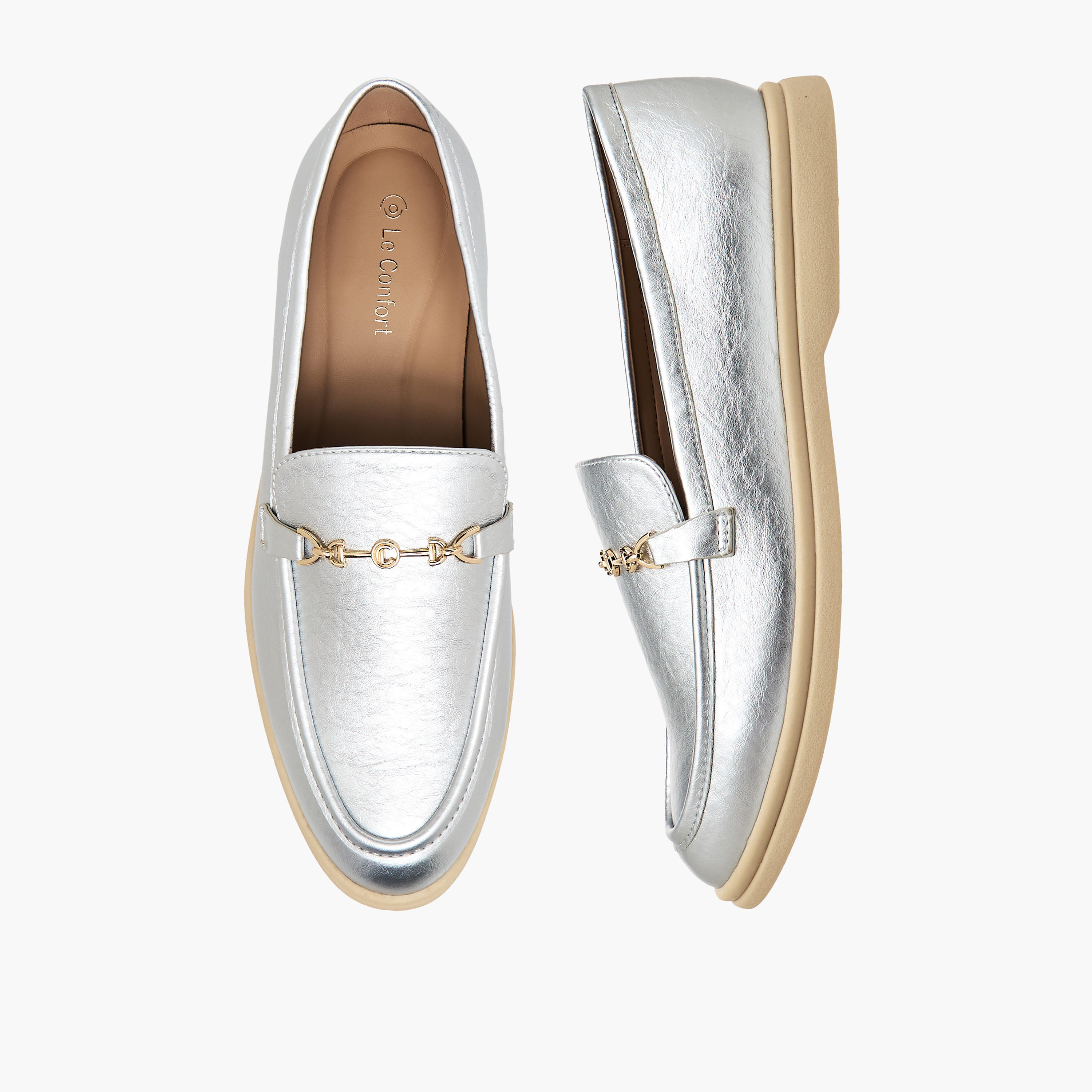 حذاء خفيف سهل الارتداء للنساء من لو كونفورت-women-shoes-flats-loafers-image-1