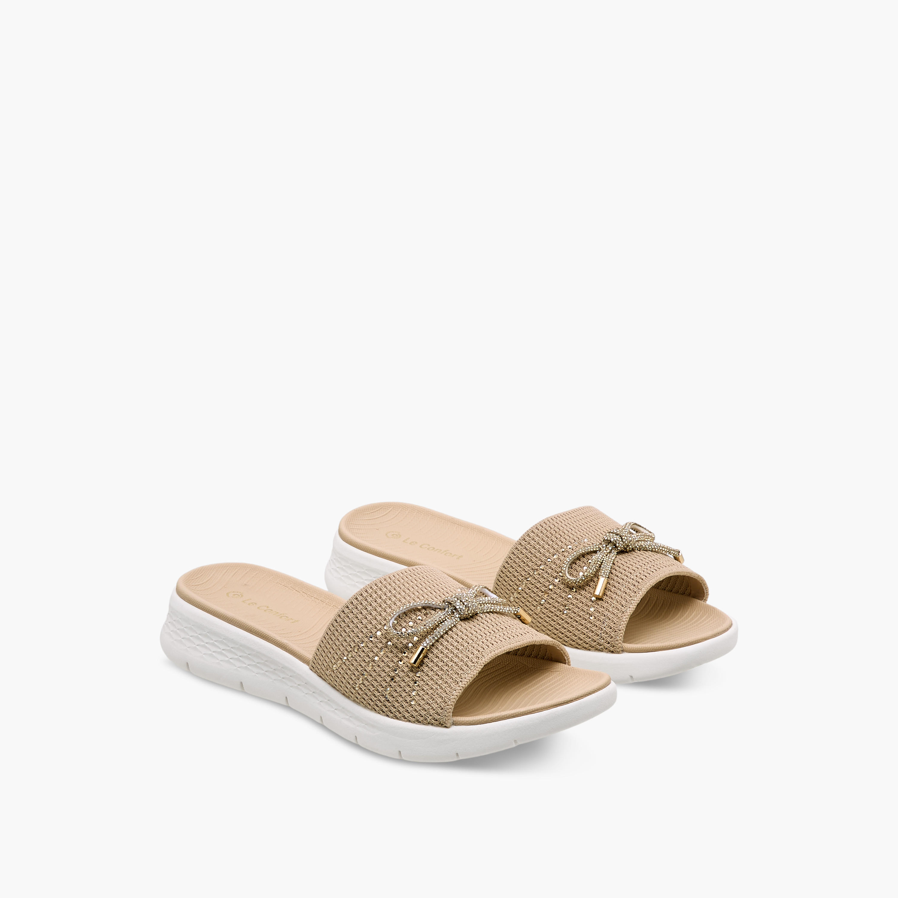 صندل فلاينت بفيونكة مزينة للنساء من لو كونفورت-women-shoes-sandals-heeled-image-1