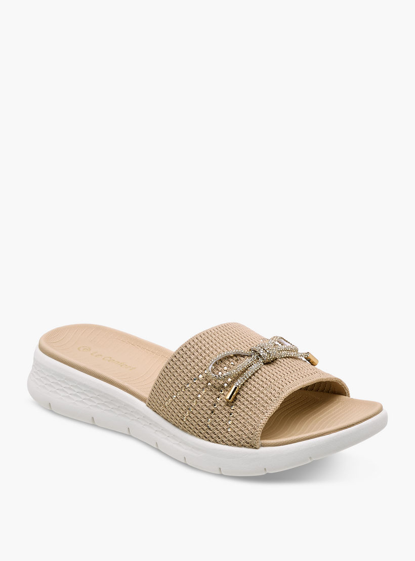 صندل فلاينت بفيونكة مزينة للنساء من لو كونفورت-women-shoes-sandals-heeled-image-2