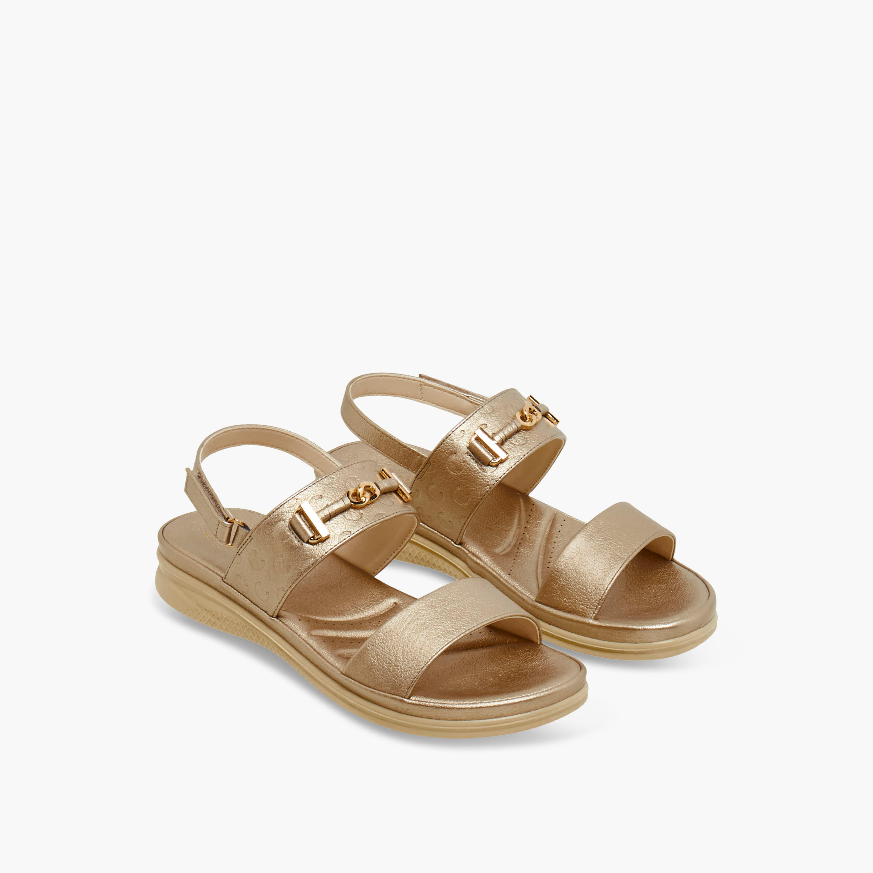 صندل بشريط إغلاق لاصق للنساء من لو كونفورت-women-shoes-flats-sandals-image-1