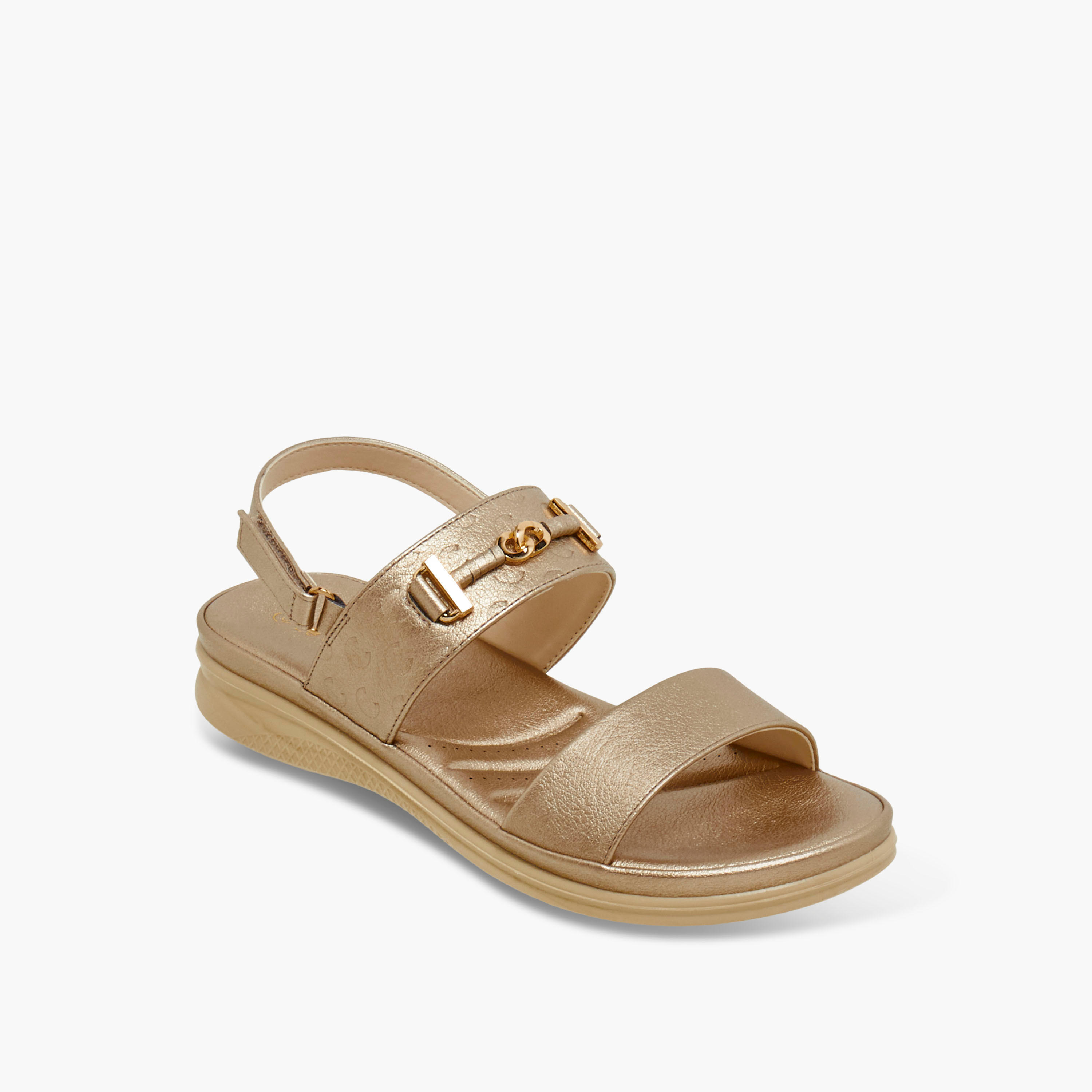 صندل بشريط إغلاق لاصق للنساء من لو كونفورت-women-shoes-flats-sandals-image-2
