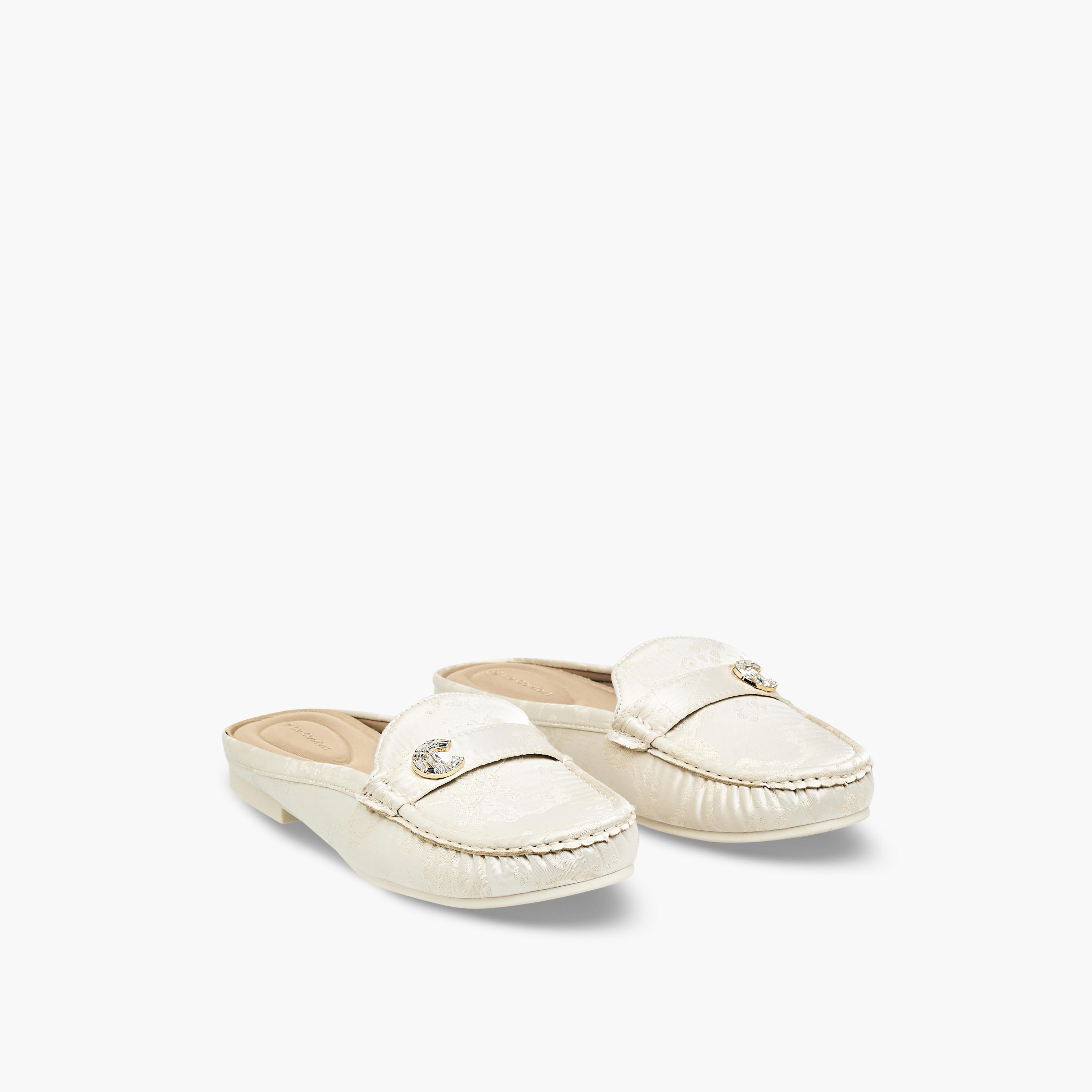 حذاء ميول جاكار للنساء من لو كونفورت-women-shoes-flats-mules-image-1