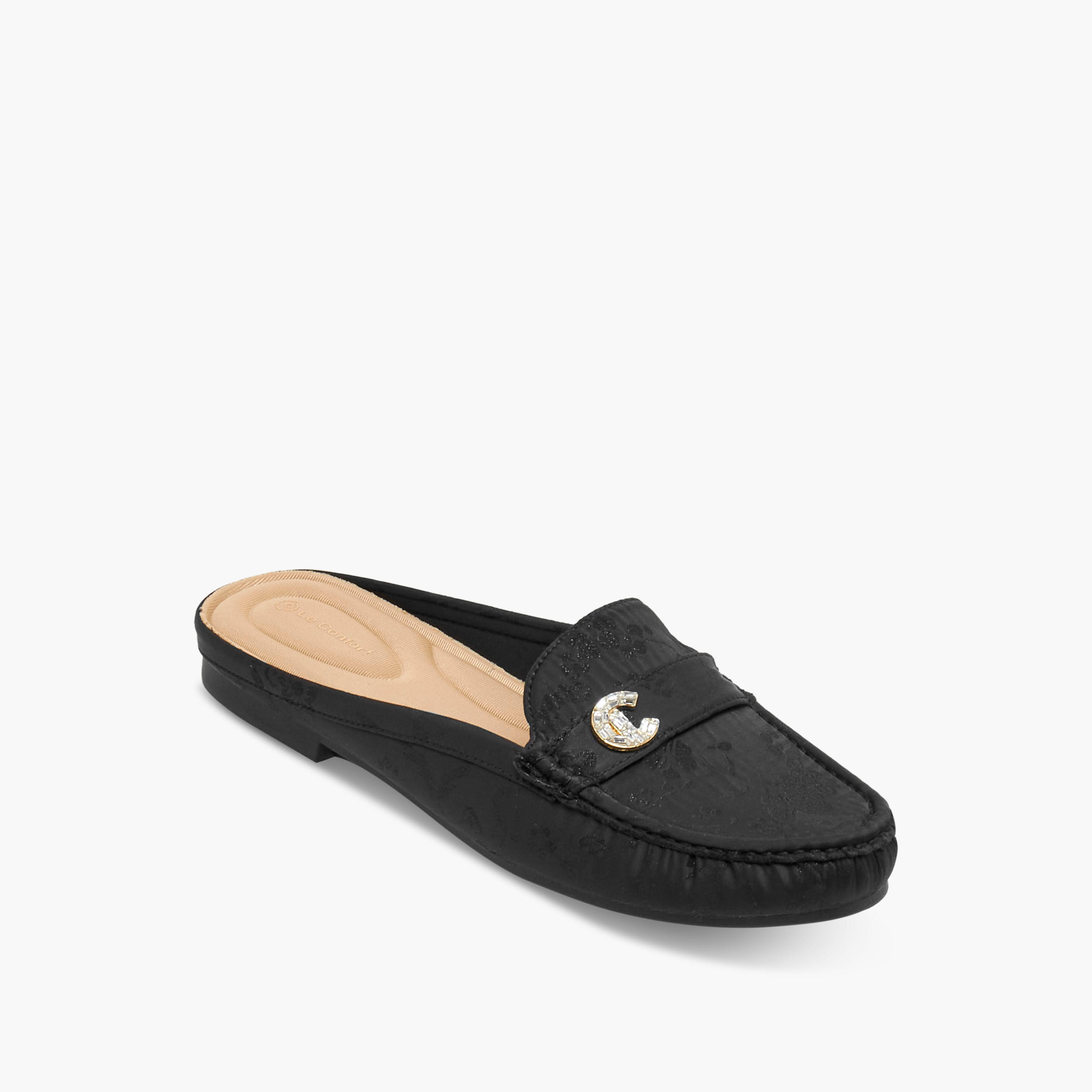 حذاء ميول جاكار للنساء من لو كونفورت-women-shoes-flats-mules-image-2