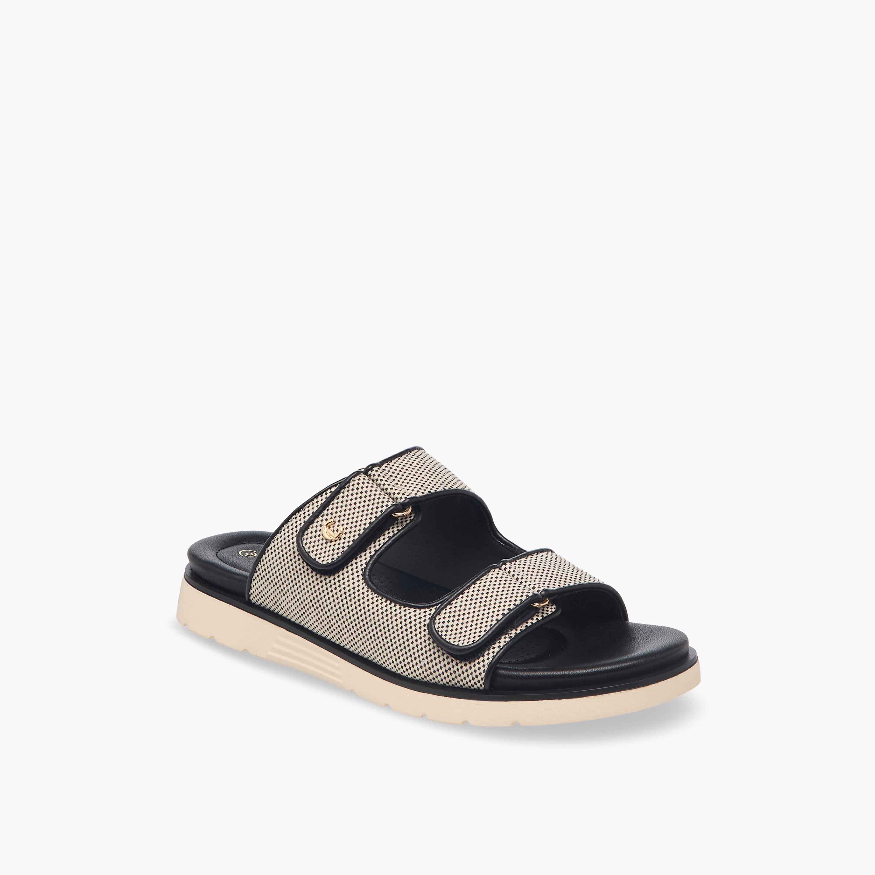 صندل مريح سهل الارتداء بملمس مموج بارز للنساء من لو كونفورت-women-shoes-flats-sandals-image-2