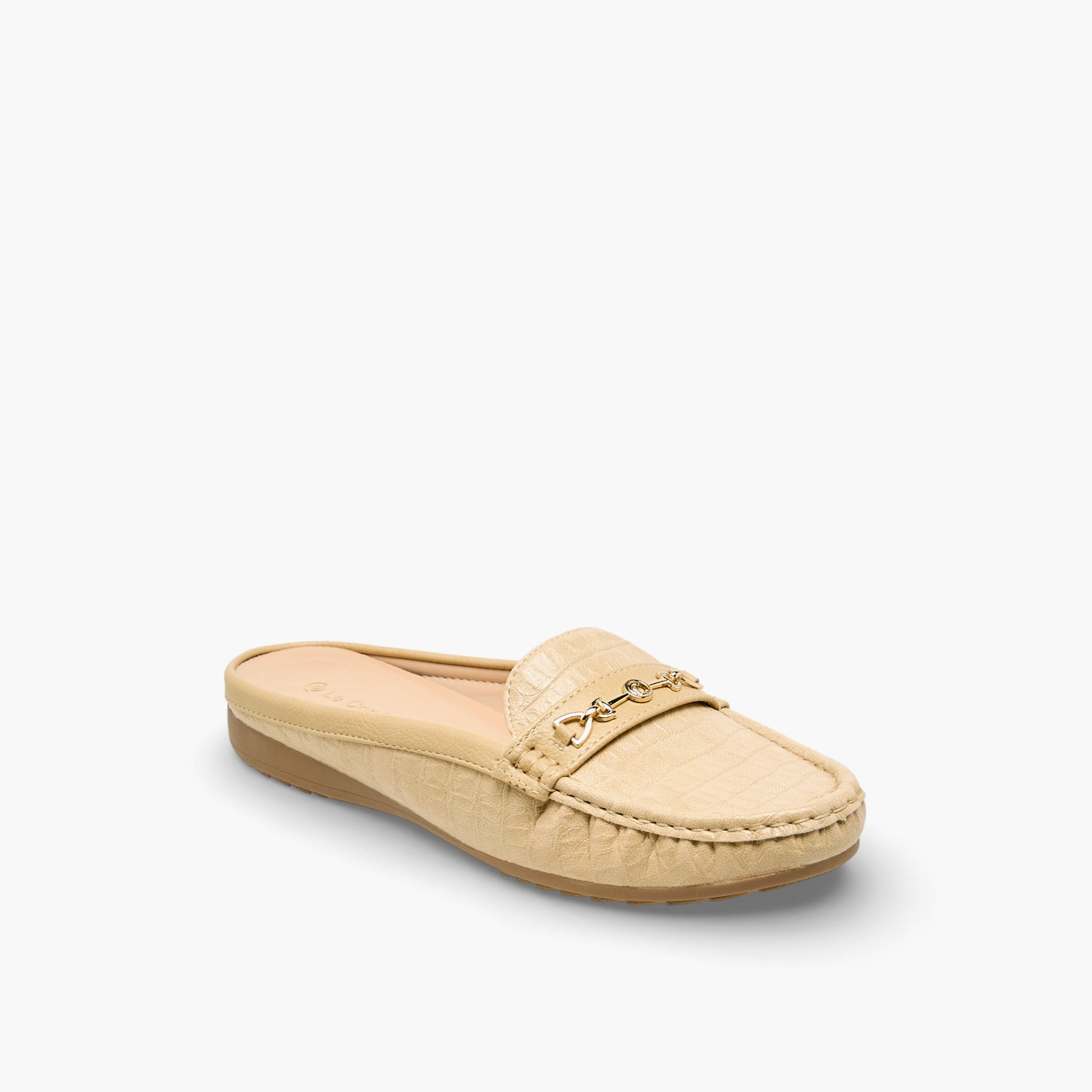 حذاء ميول بزينة معدن للنساء من لو كونفورت-women-shoes-flats-mules-image-2