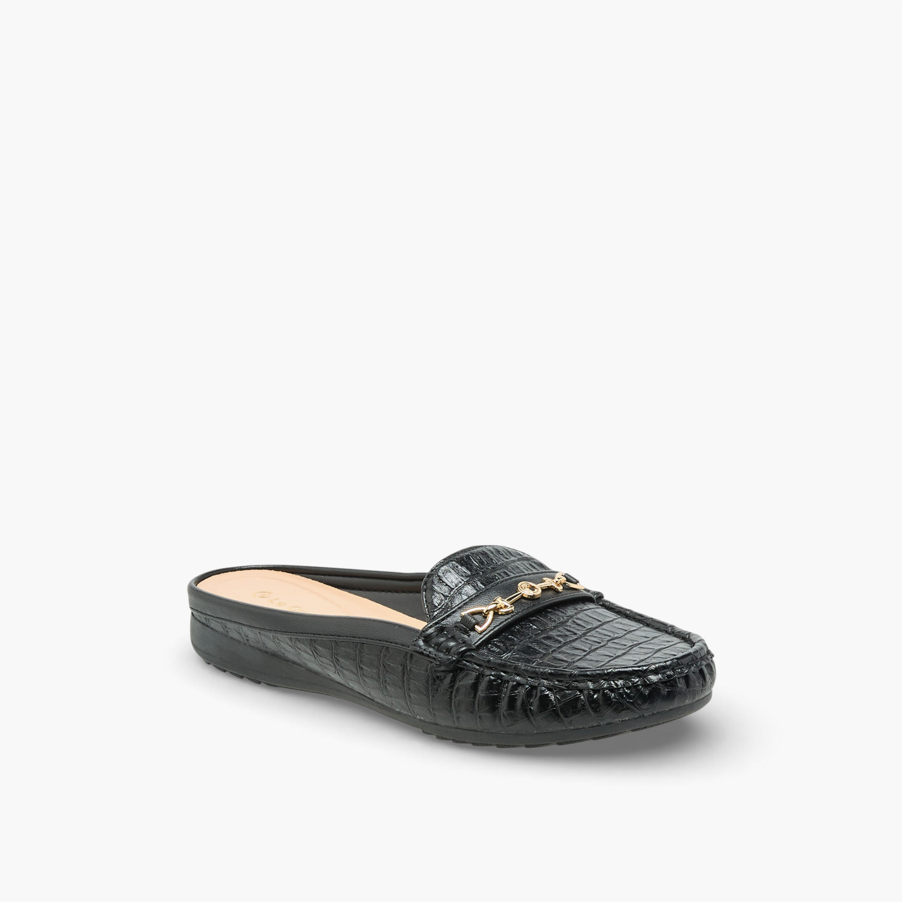 حذاء ميول بزينة معدن للنساء من لو كونفورت-women-shoes-flats-mules-image-2