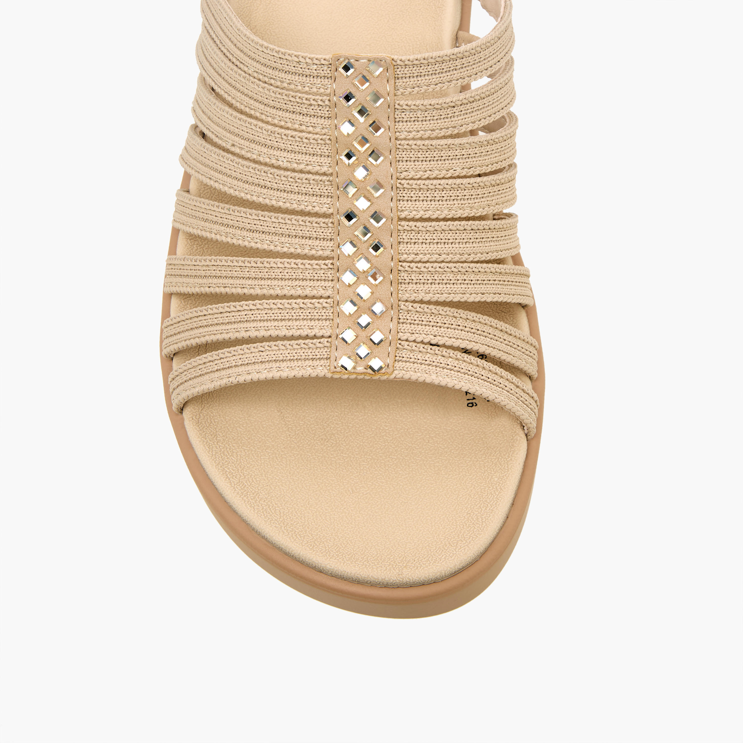 صندل فلاينت بارز الملمس بكعب ويدج للنساء من لو كونفورت-women-shoes-sandals-heeled-image-4