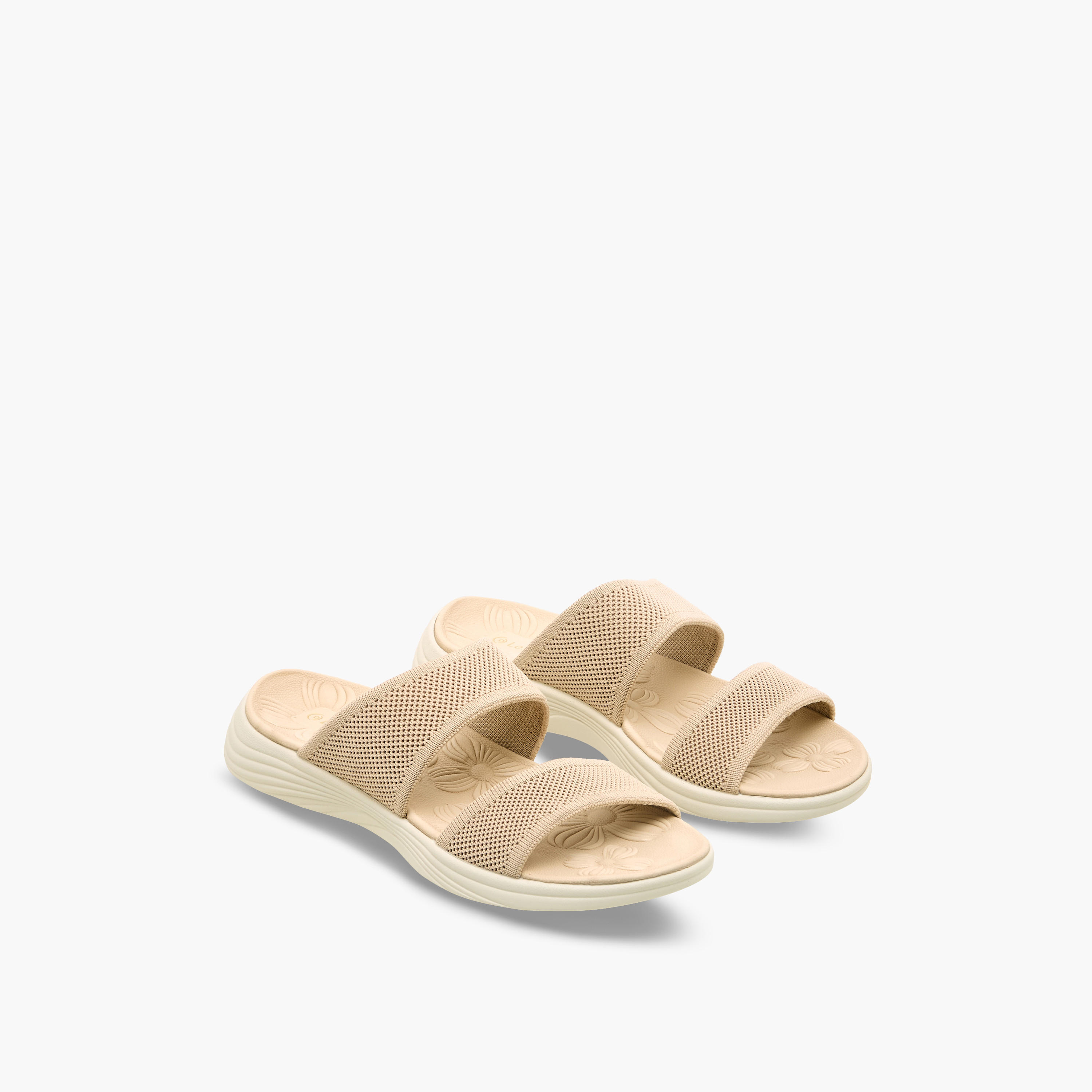 Le Confort Women Textured Flyknit Sandals-women-shoes-flats-sandals-image-1