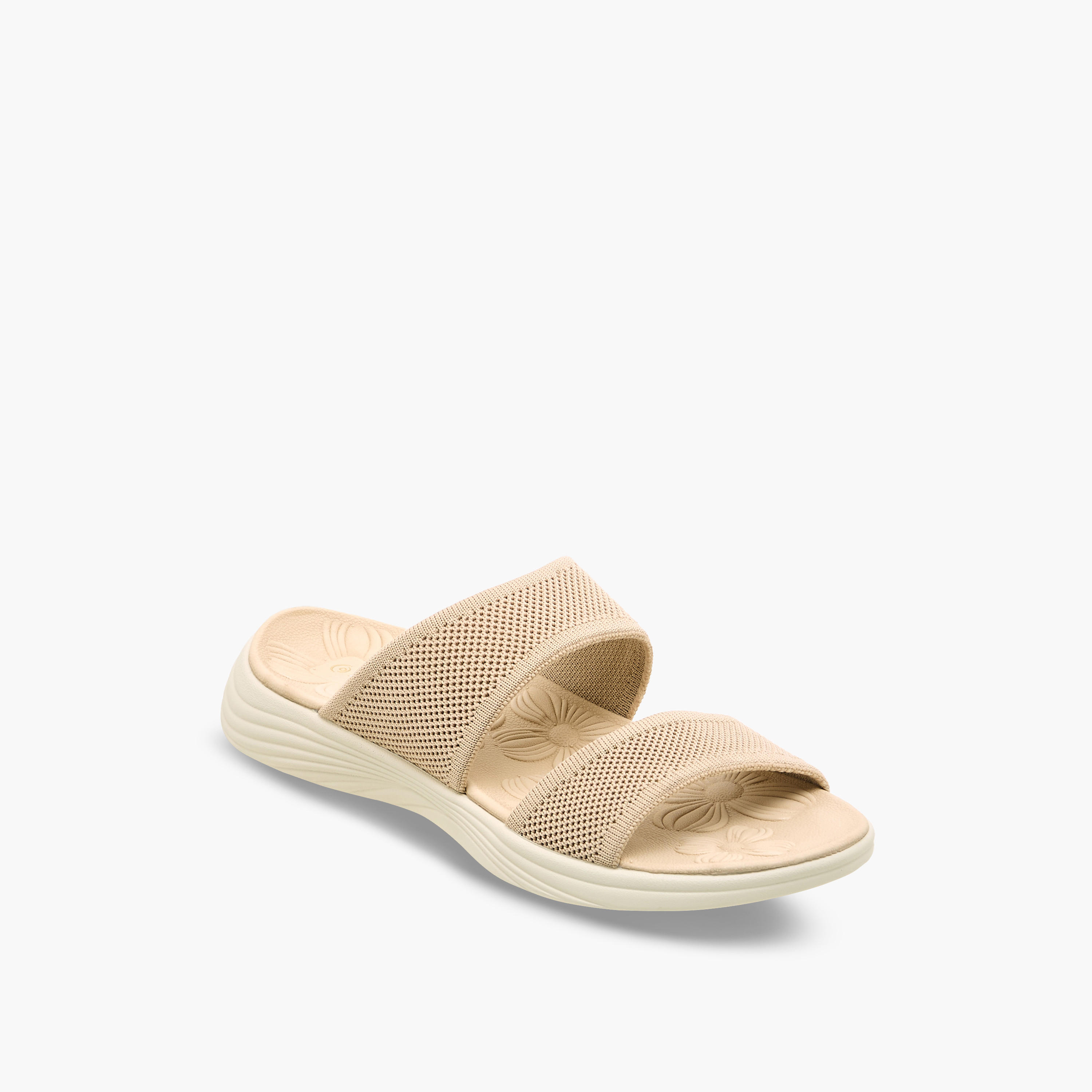 Le Confort Women Textured Flyknit Sandals-women-shoes-flats-sandals-image-2
