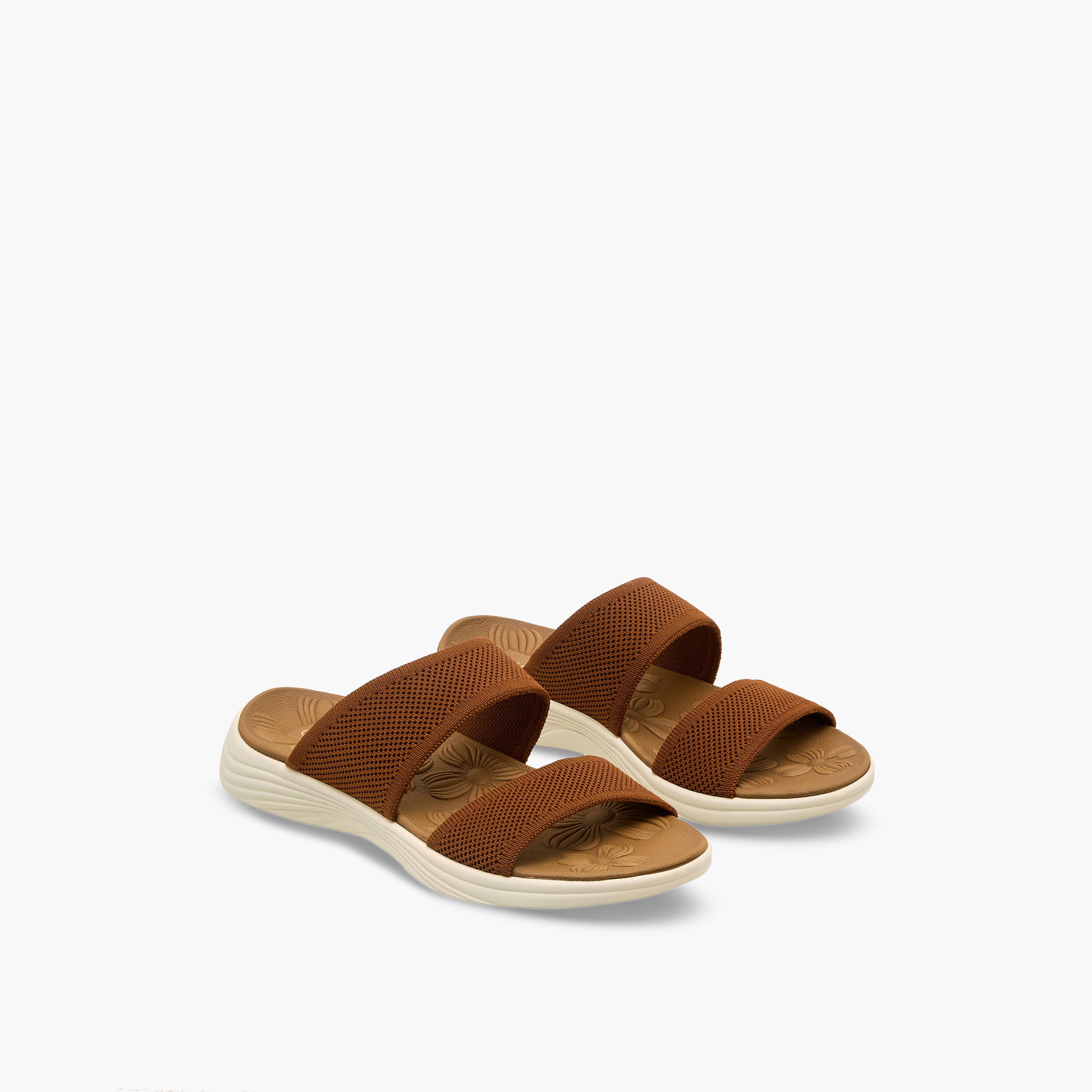 Le Confort Women Textured Flyknit Sandals-women-shoes-flats-sandals-image-1