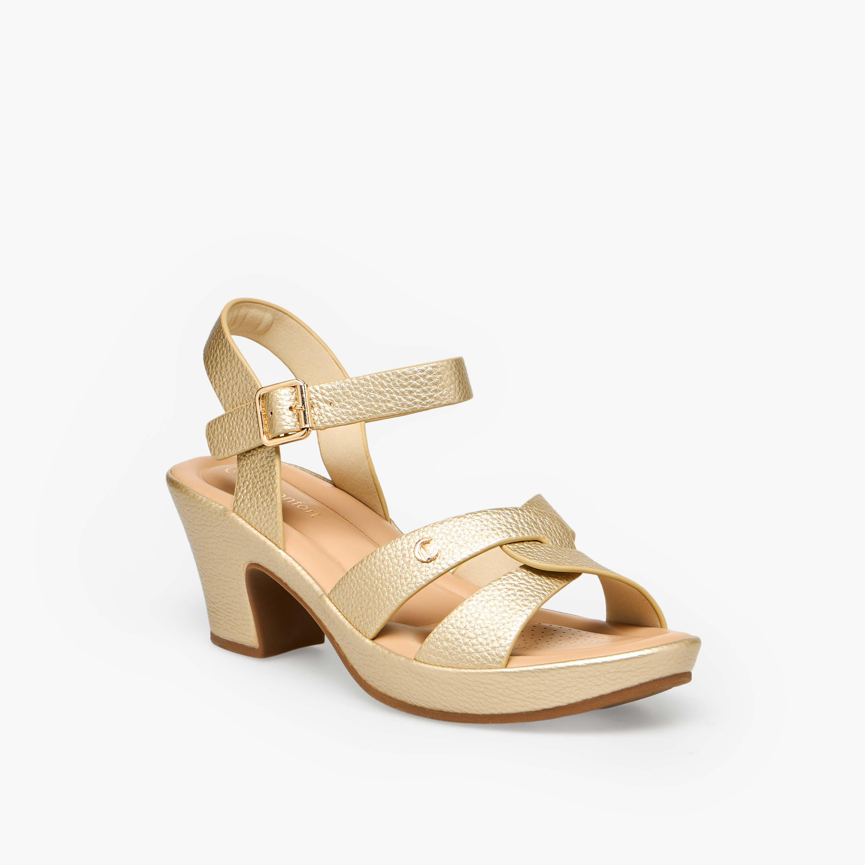 Le Confort Women Block Heel Sandals-women-shoes-sandals-heeled-image-2
