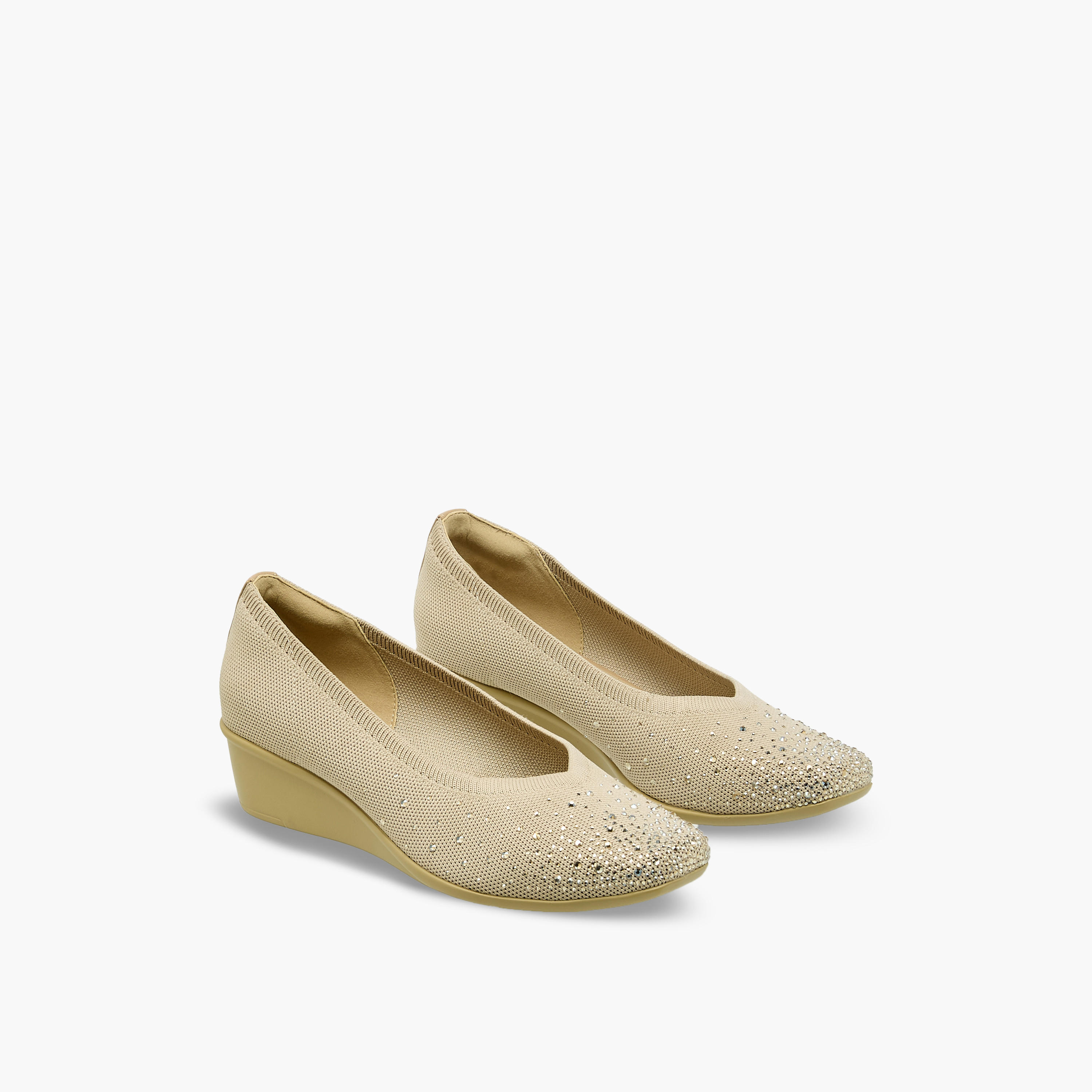 Flora Bella Women Embellished Wedge Heel Shoes-women-shoes-ballerinas-image-1