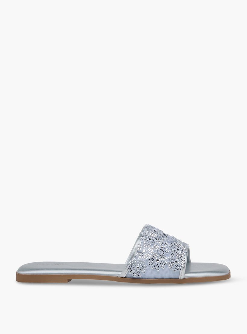 صندل نسائي أنيق مزين بالكريستال-women-shoes-flats-sandals-image-3