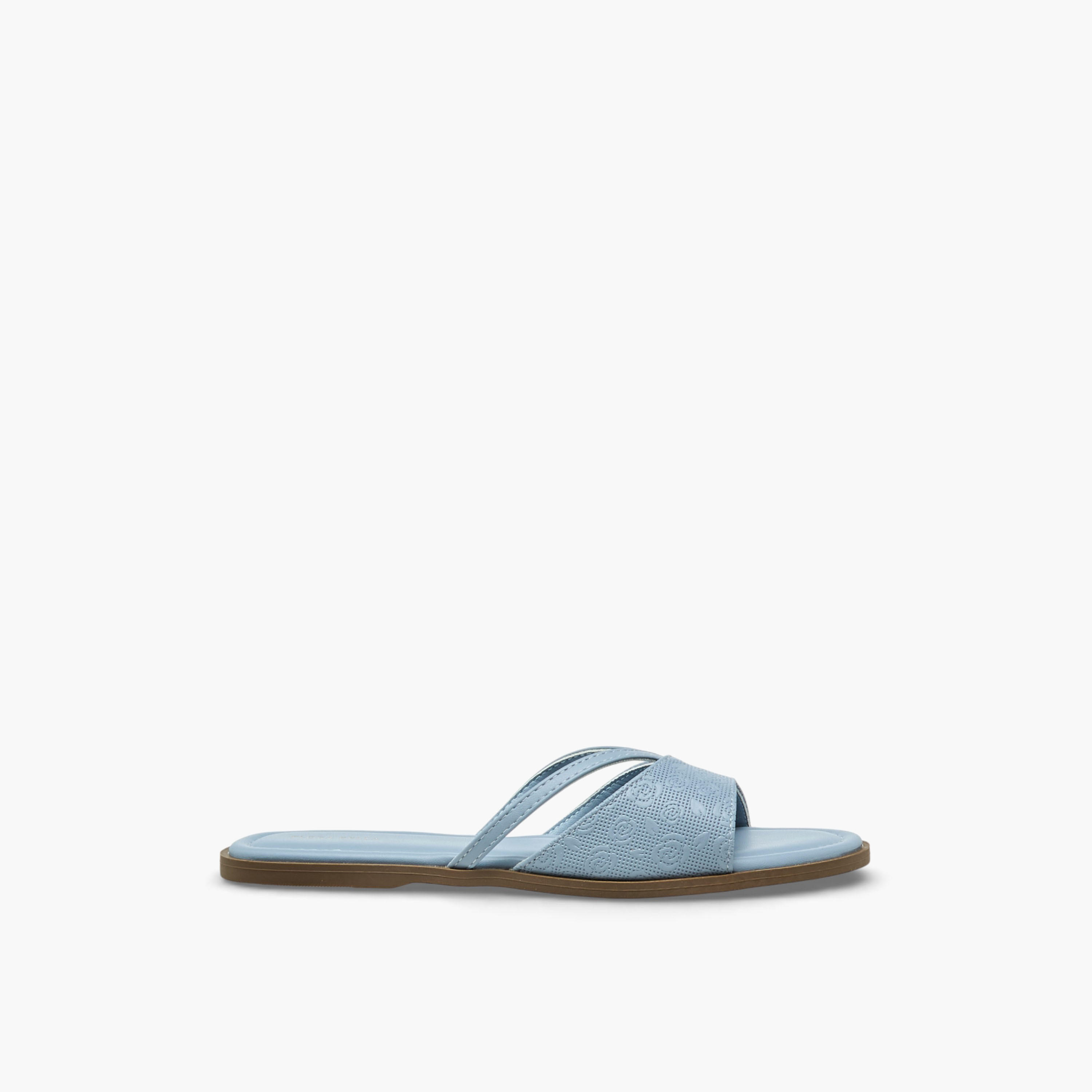 صندل مسطح بارز الملمس وسهل الارتداء للنساء من فلورا بيلا-women-shoes-flats-sandals-image-3
