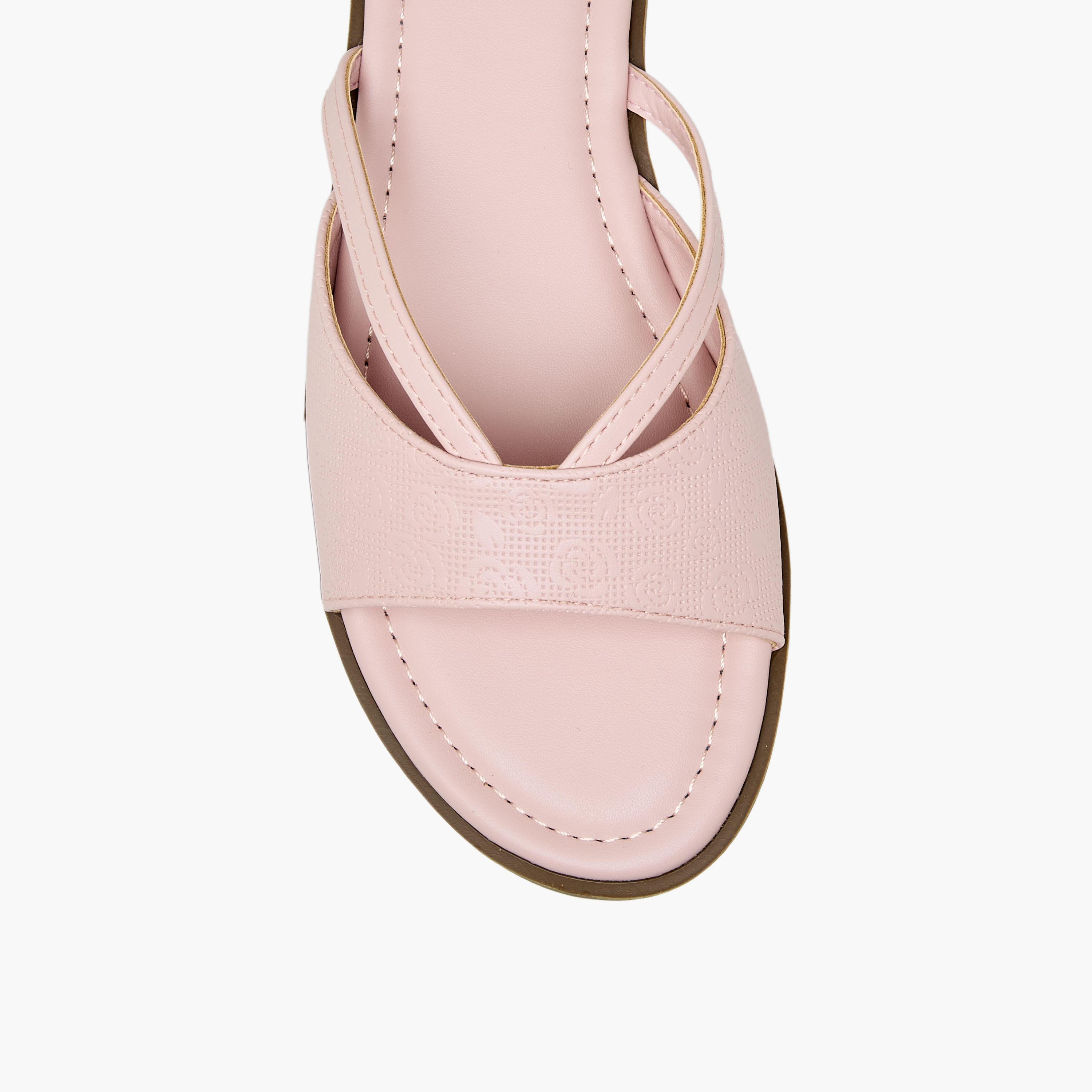 صندل مسطح بارز الملمس وسهل الارتداء للنساء من فلورا بيلا-women-shoes-flats-sandals-image-4