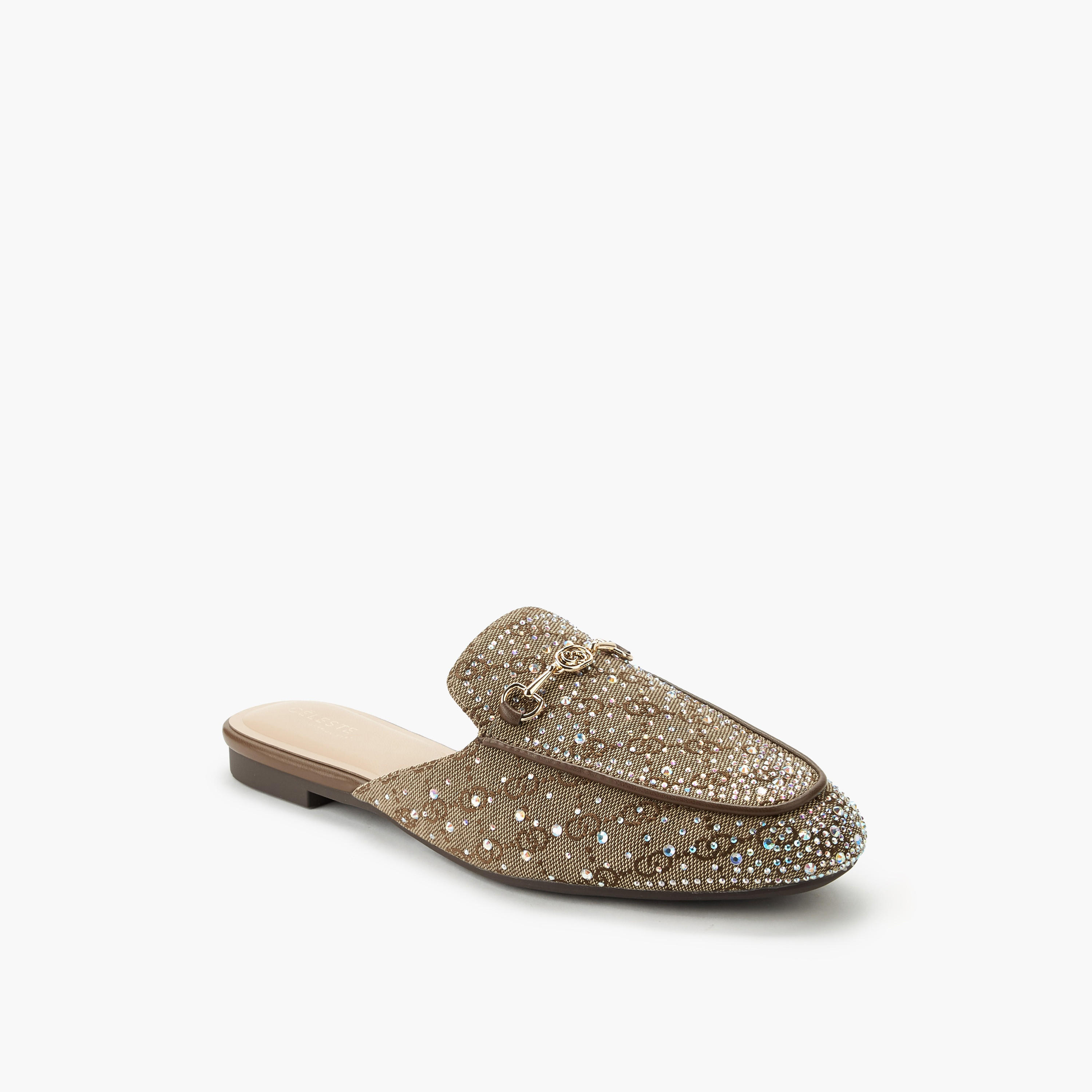 حذاء ميول بتزيينات ماسية للنساء من سيليست-women-shoes-flats-mules-image-2