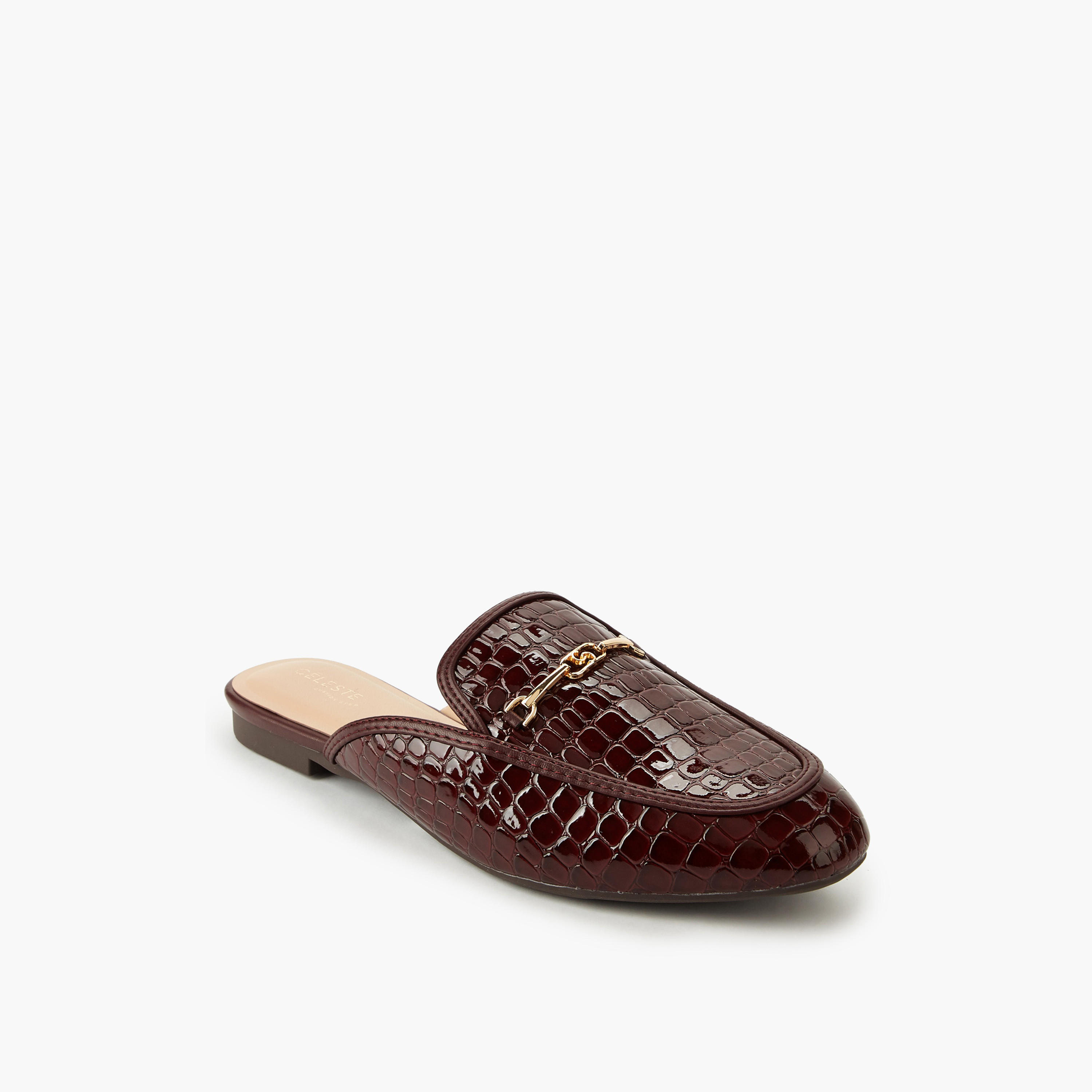 حذاء ميول بارز الملمس للنساء من سيليست-women-shoes-flats-mules-image-2