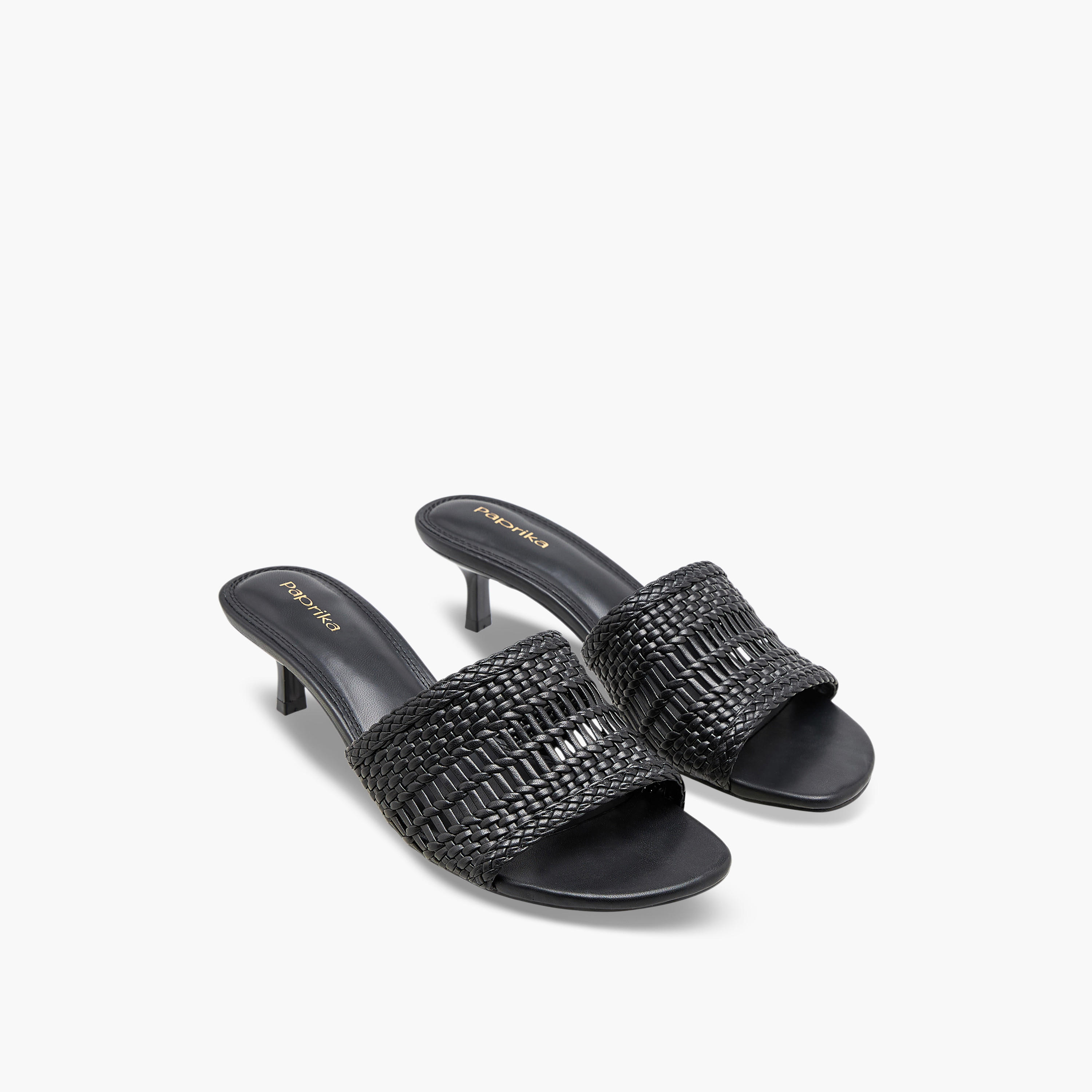 Paprika Women Textured Kitten Heel Sandals-women-shoes-sandals-heeled-image-1