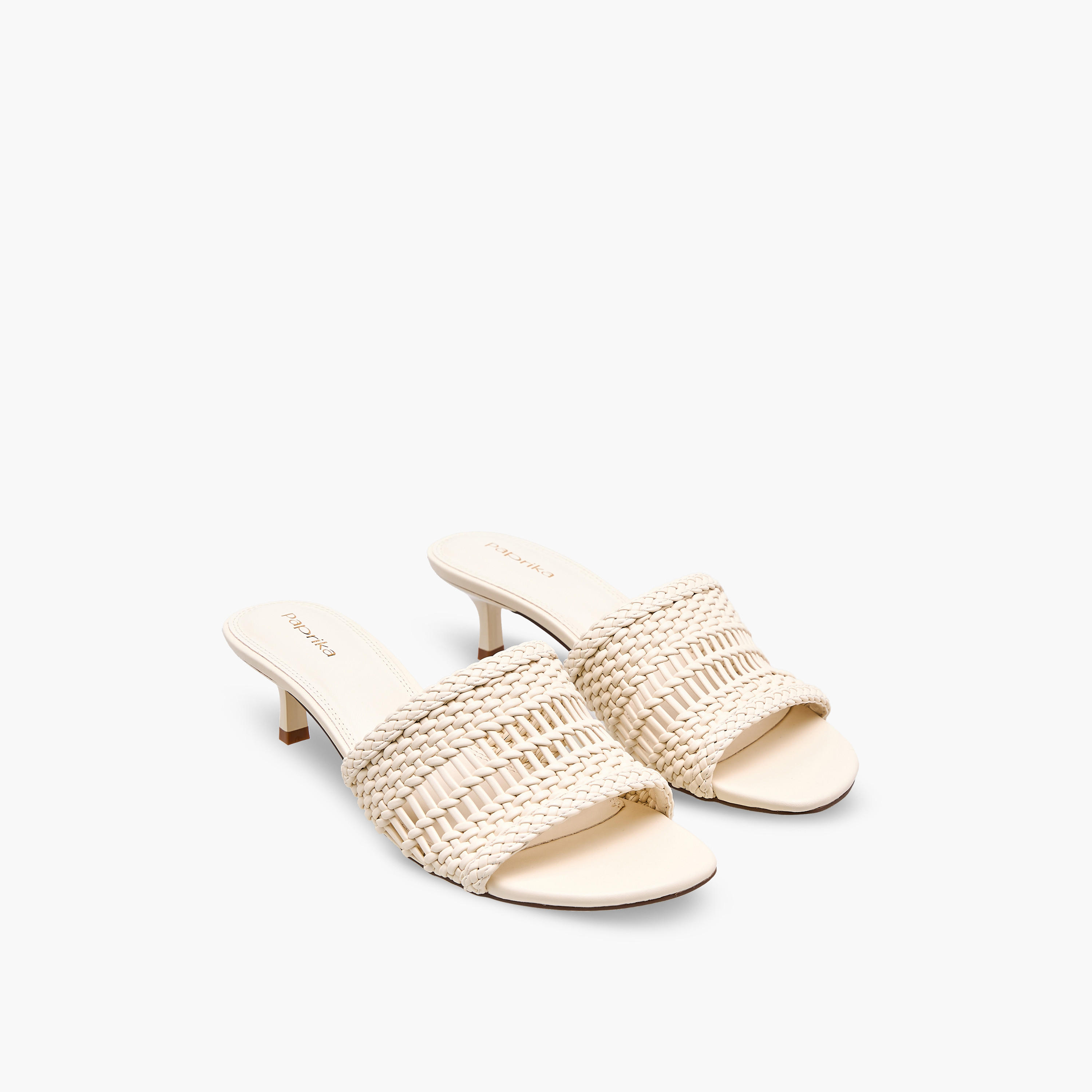 Paprika Women Textured Kitten Heel Sandals-women-shoes-sandals-heeled-image-1