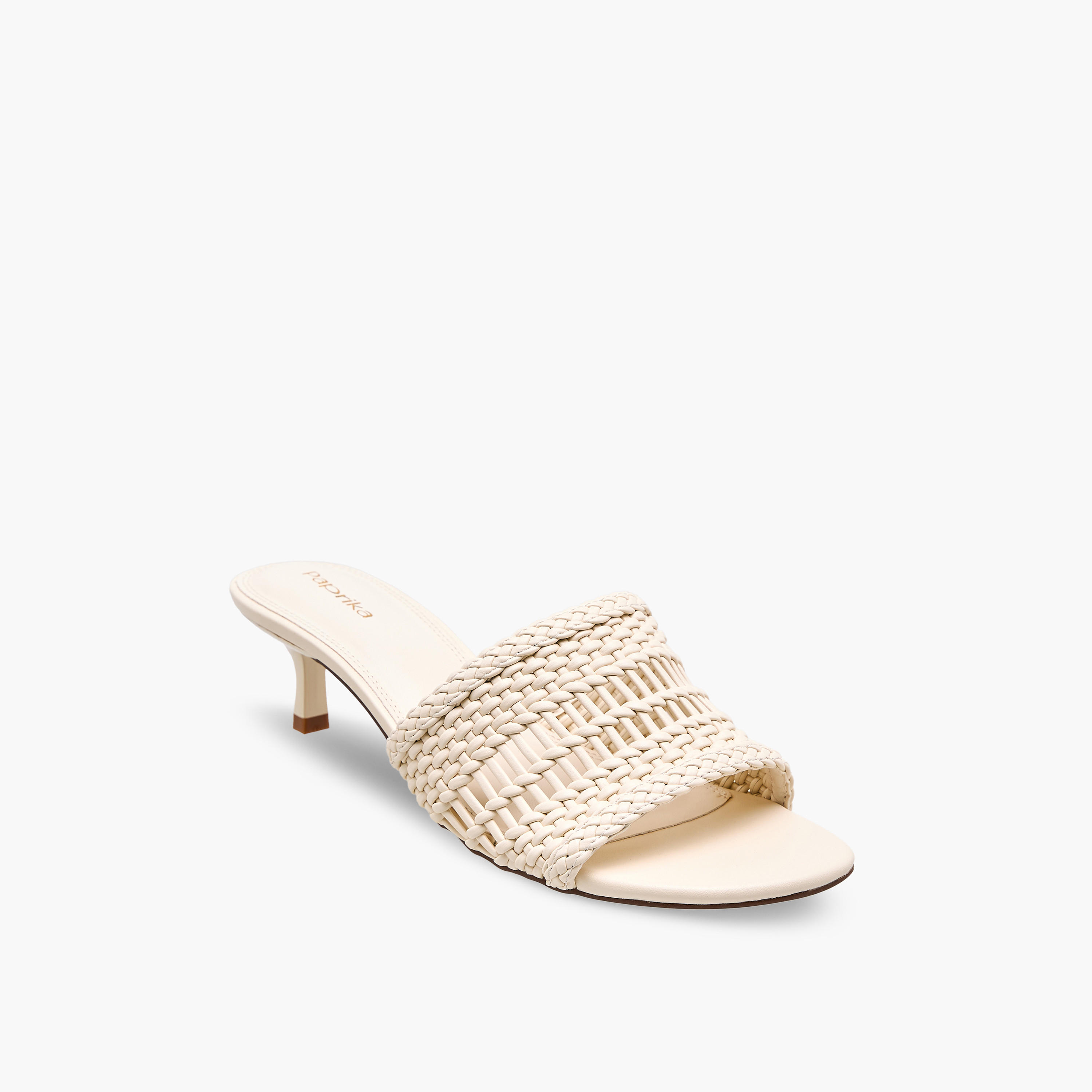 Paprika Women Textured Kitten Heel Sandals-women-shoes-sandals-heeled-image-2