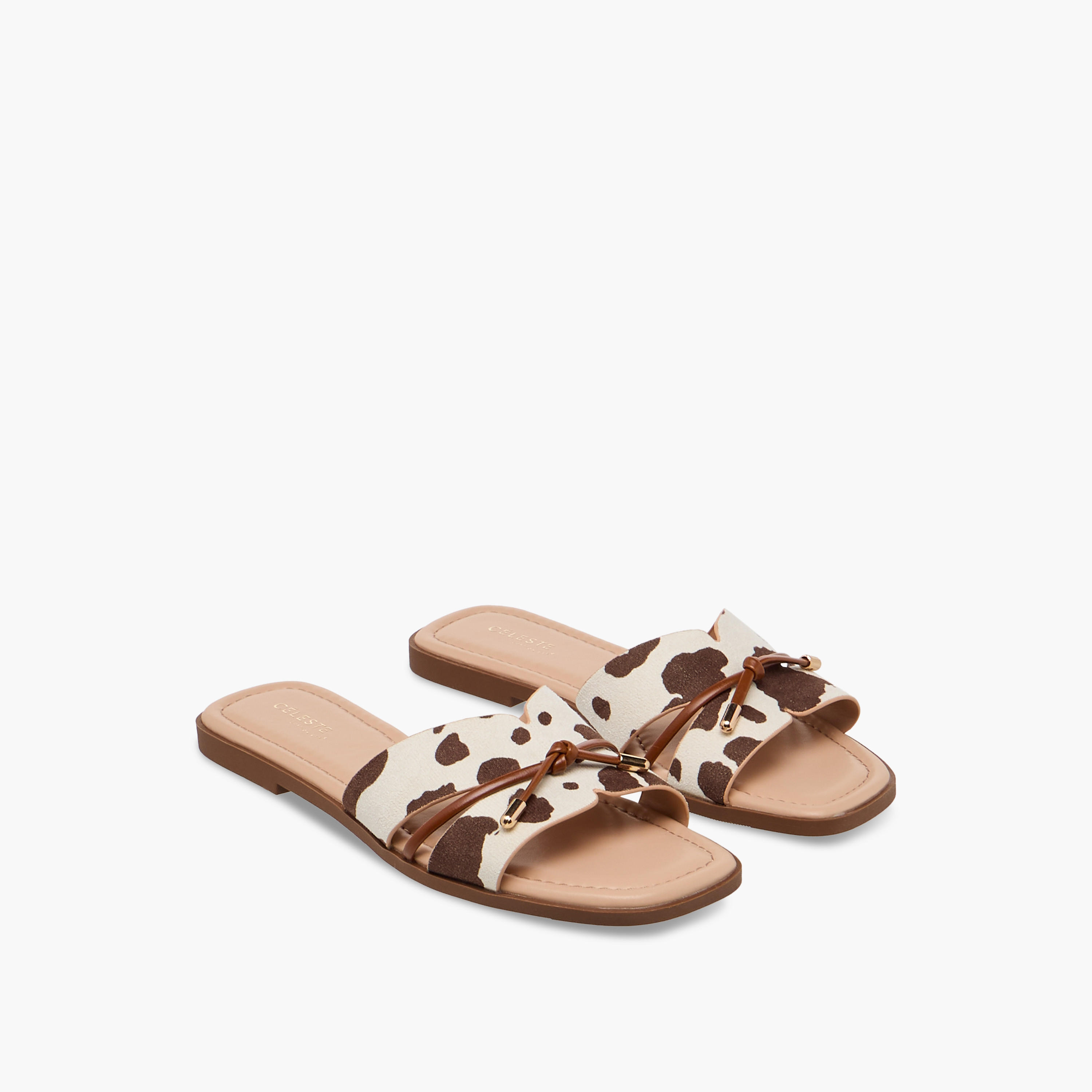 صندل نسائي بطبعات حيوانات من سيليست-women-shoes-flats-sandals-image-1