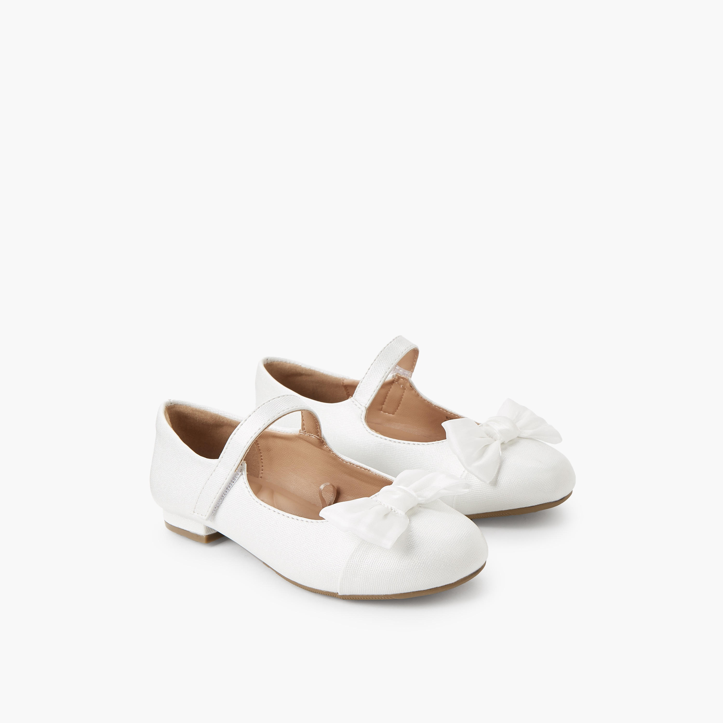 Little Missy Girls Bow Accent Mary Jane Shoes-girls-shoes-maryjanes-image-1