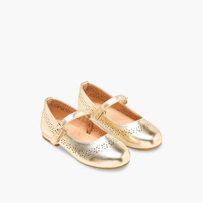 Juniors Girls Laser Cut Detail Mary Jane Shoes-girls-shoes-maryjanes-image-1