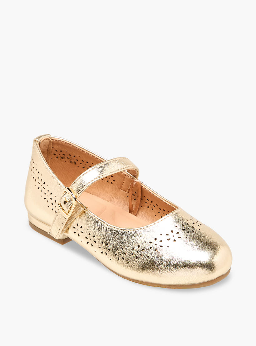 Juniors Girls Laser Cut Detail Mary Jane Shoes-girls-shoes-maryjanes-image-2