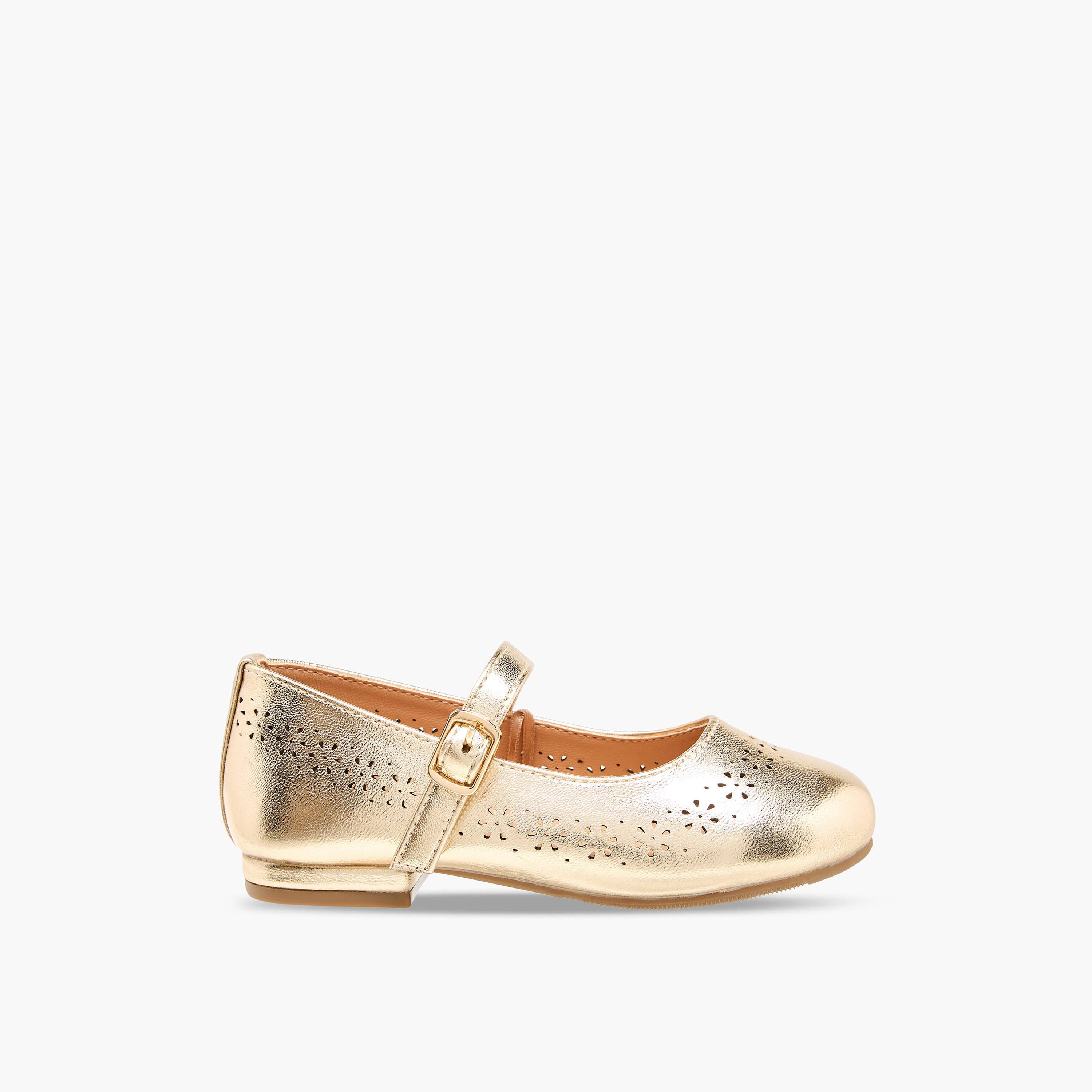 Juniors Girls Laser Cut Detail Mary Jane Shoes-girls-shoes-maryjanes-image-3