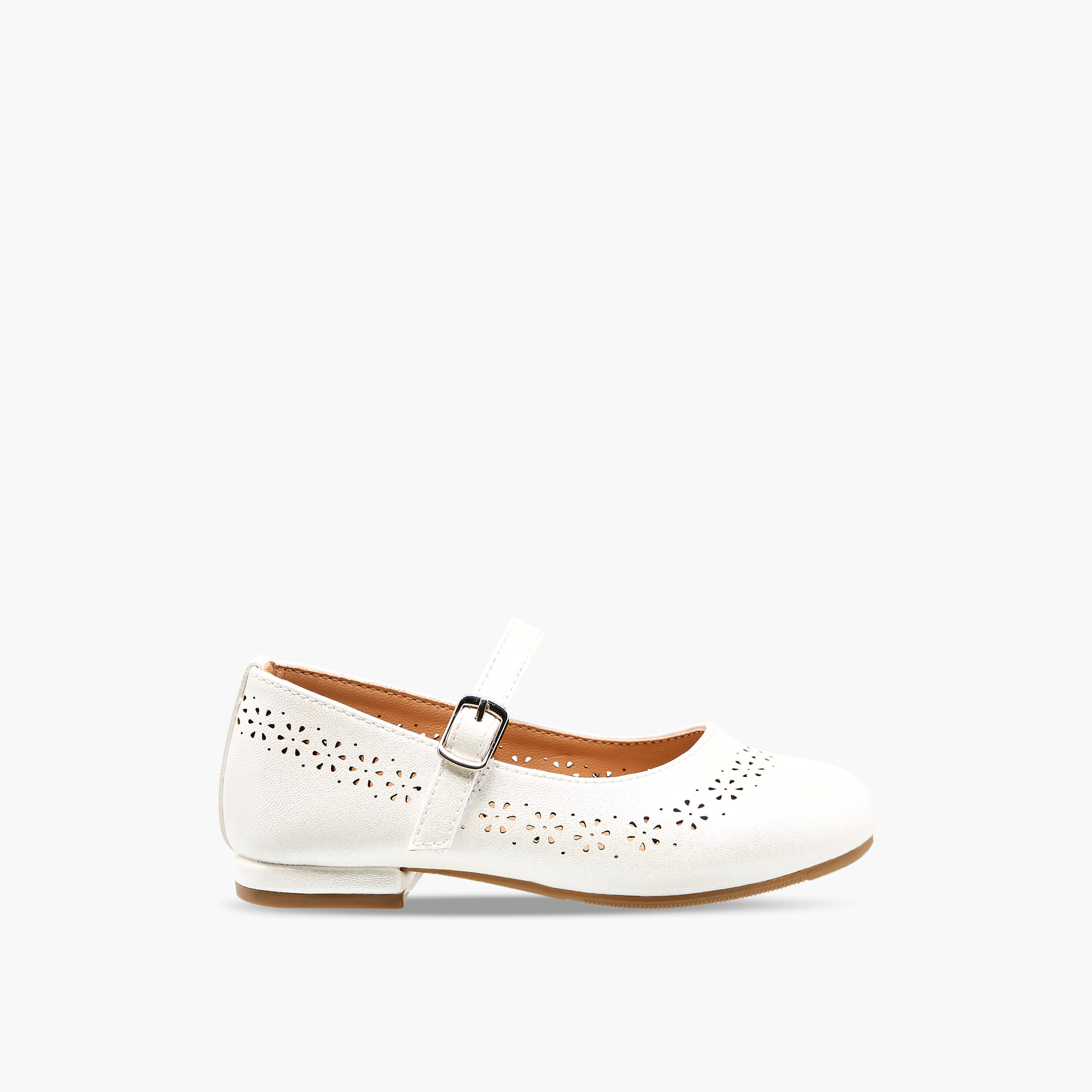 Juniors Girls Laser Cut Detail Mary Jane Shoes-girls-shoes-maryjanes-image-3
