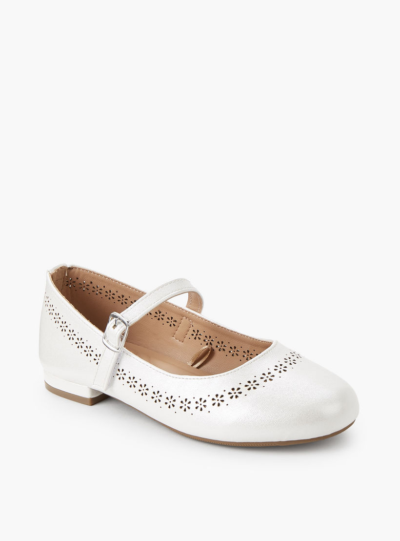حذاء باليرينا بتصميم مفرغ للبنات من ليتل ميسي-girls-shoes-maryjanes-image-2