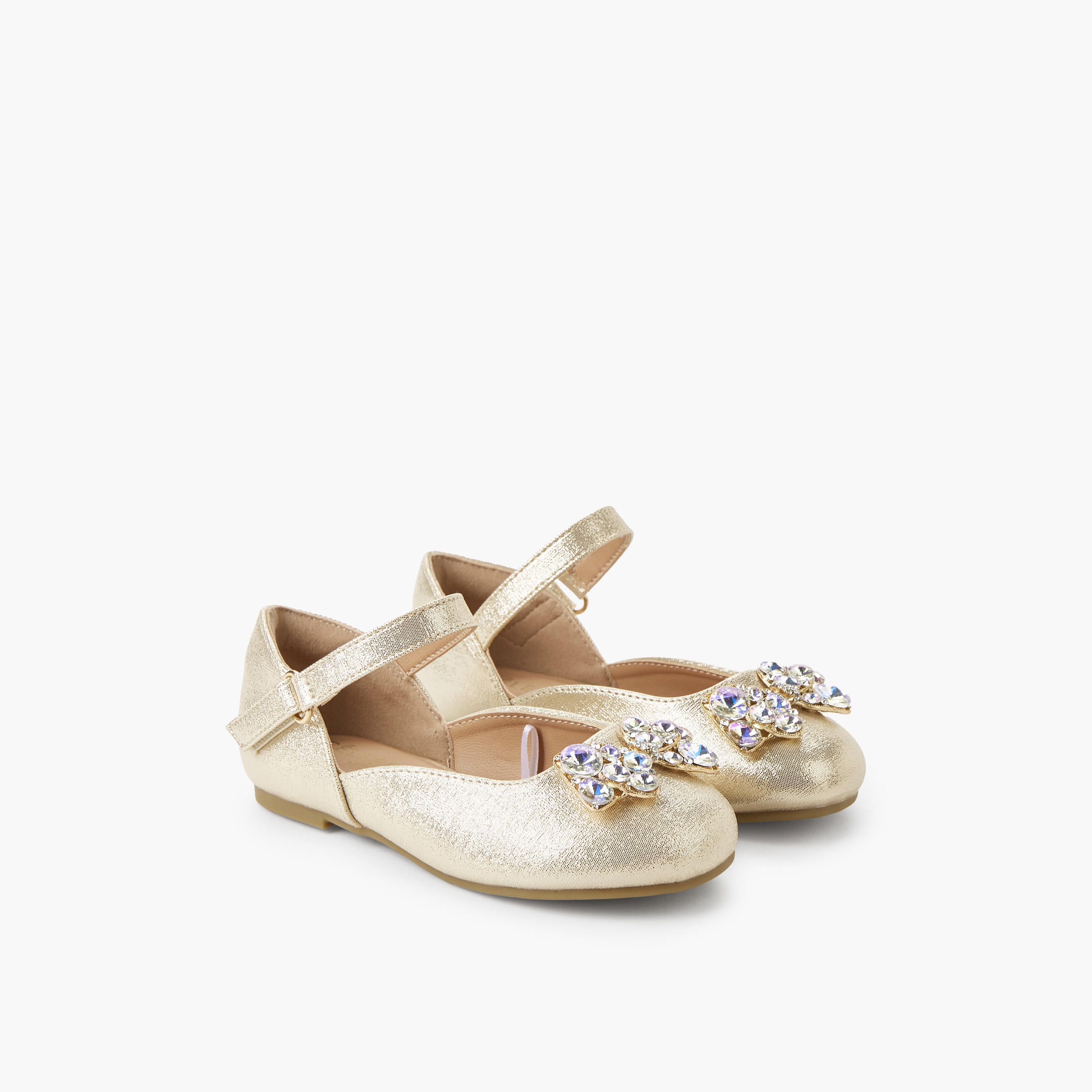 حذاء باليرينا للبنات بشريط إغلاق لاصق من سيليست-girls-shoes-ballerinas-image-1