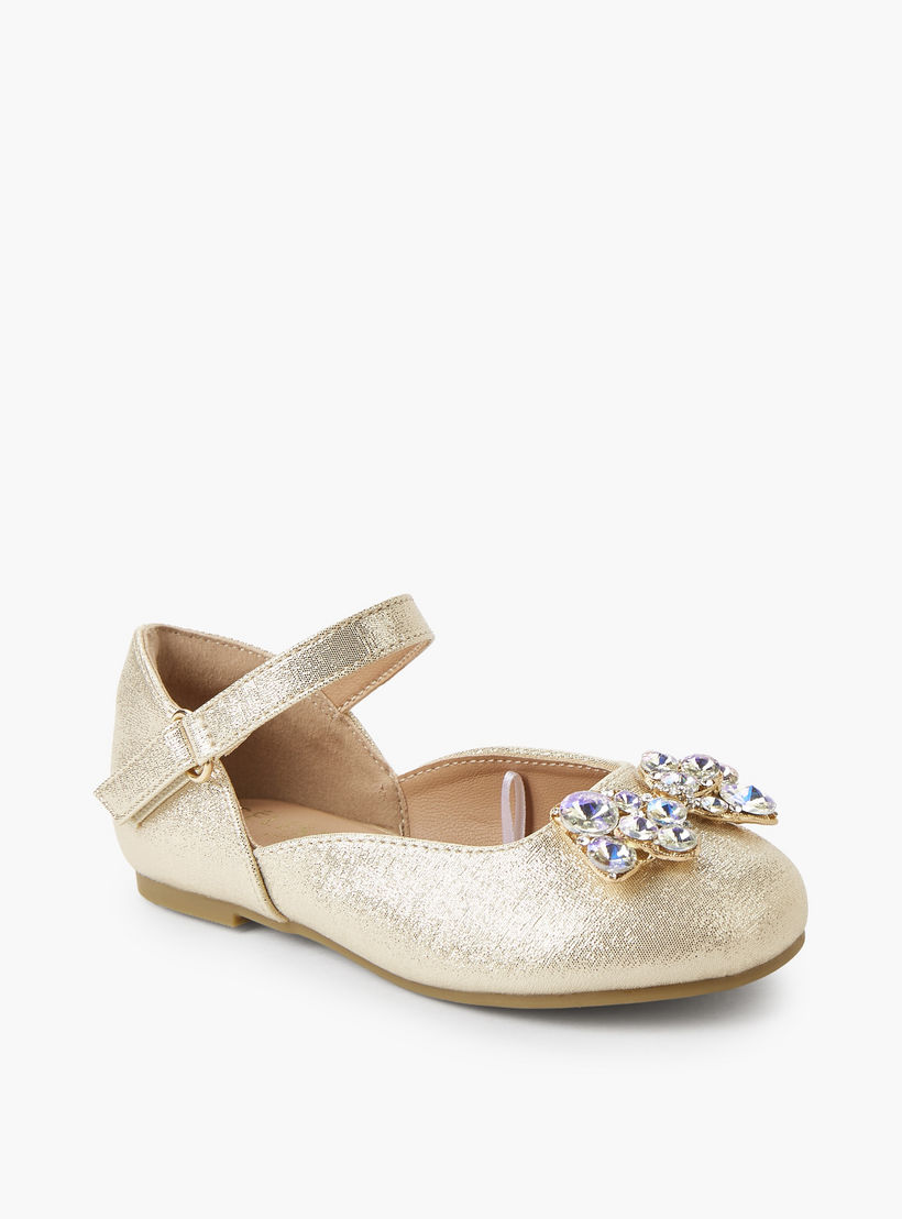 حذاء باليرينا للبنات بشريط إغلاق لاصق من سيليست-girls-shoes-ballerinas-image-2