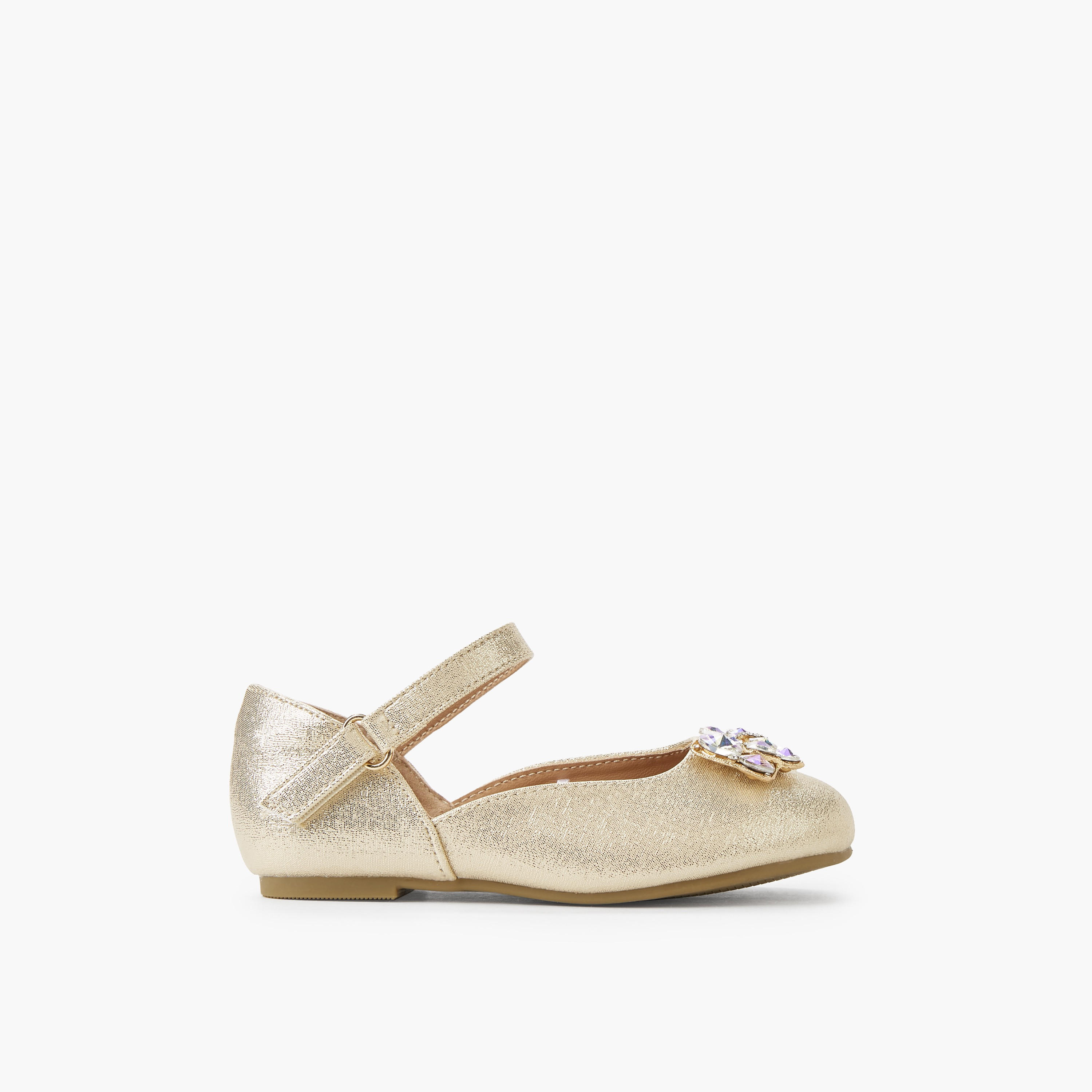 حذاء باليرينا للبنات بشريط إغلاق لاصق من سيليست-girls-shoes-ballerinas-image-3