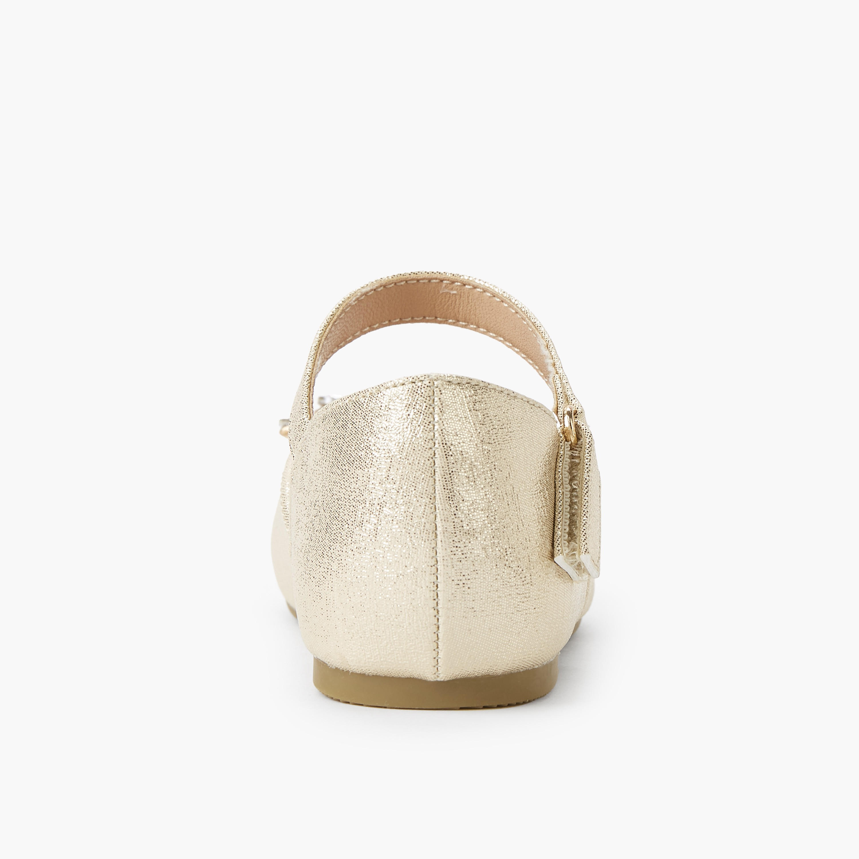 حذاء باليرينا للبنات بشريط إغلاق لاصق من سيليست-girls-shoes-ballerinas-image-4