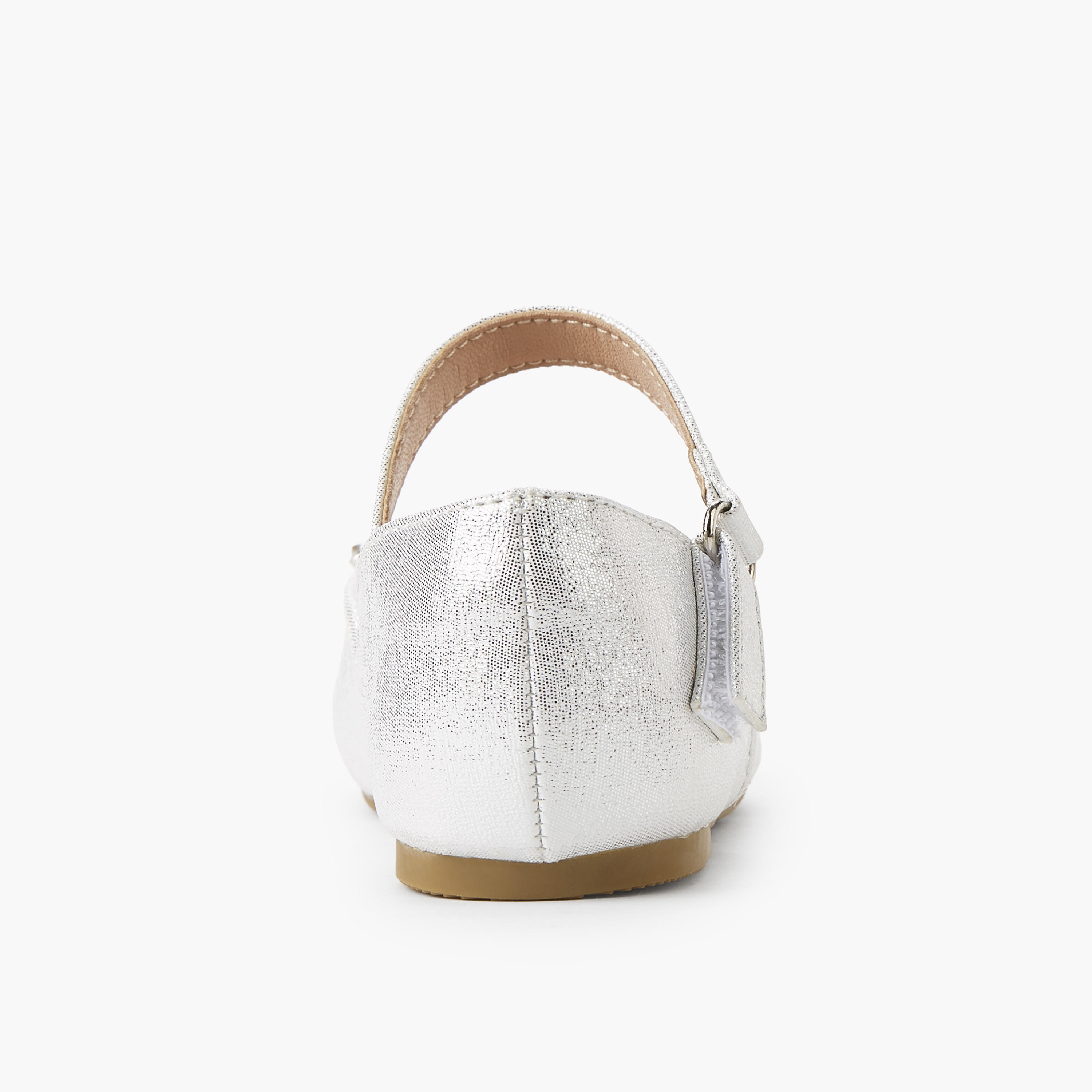 Celeste Girls Hook & Loop Ballerina Shoes-girls-shoes-ballerinas-image-4