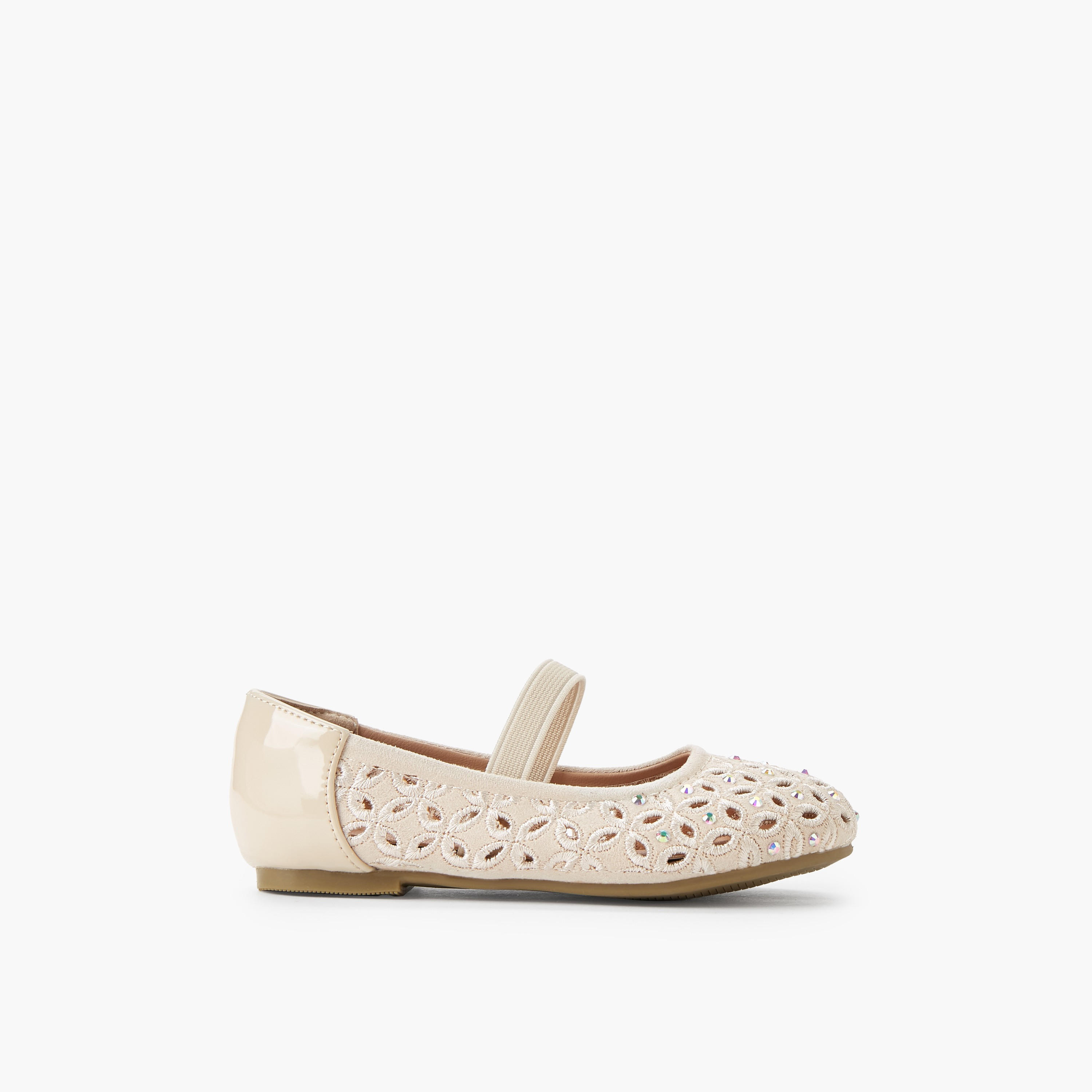 حذاء باليرينا مزين للبنات من جونيورز-girls-shoes-ballerinas-image-3