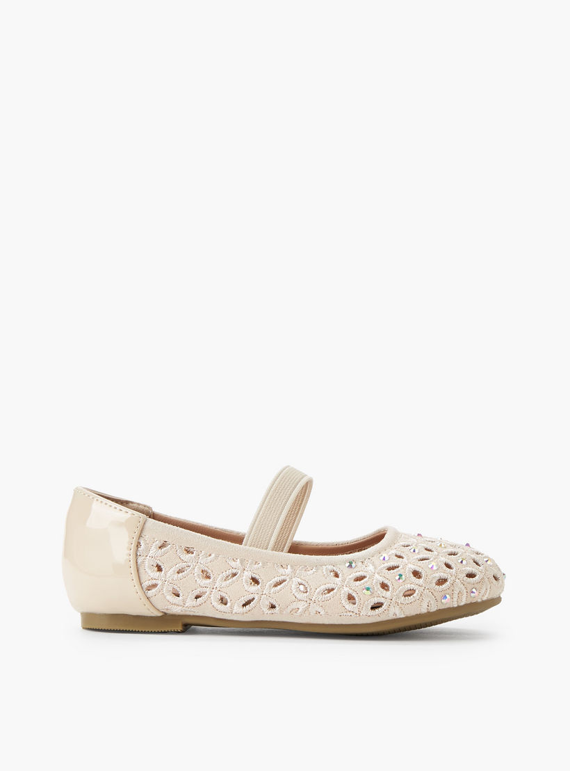 حذاء باليرينا مزين للبنات من جونيورز-girls-shoes-ballerinas-image-3