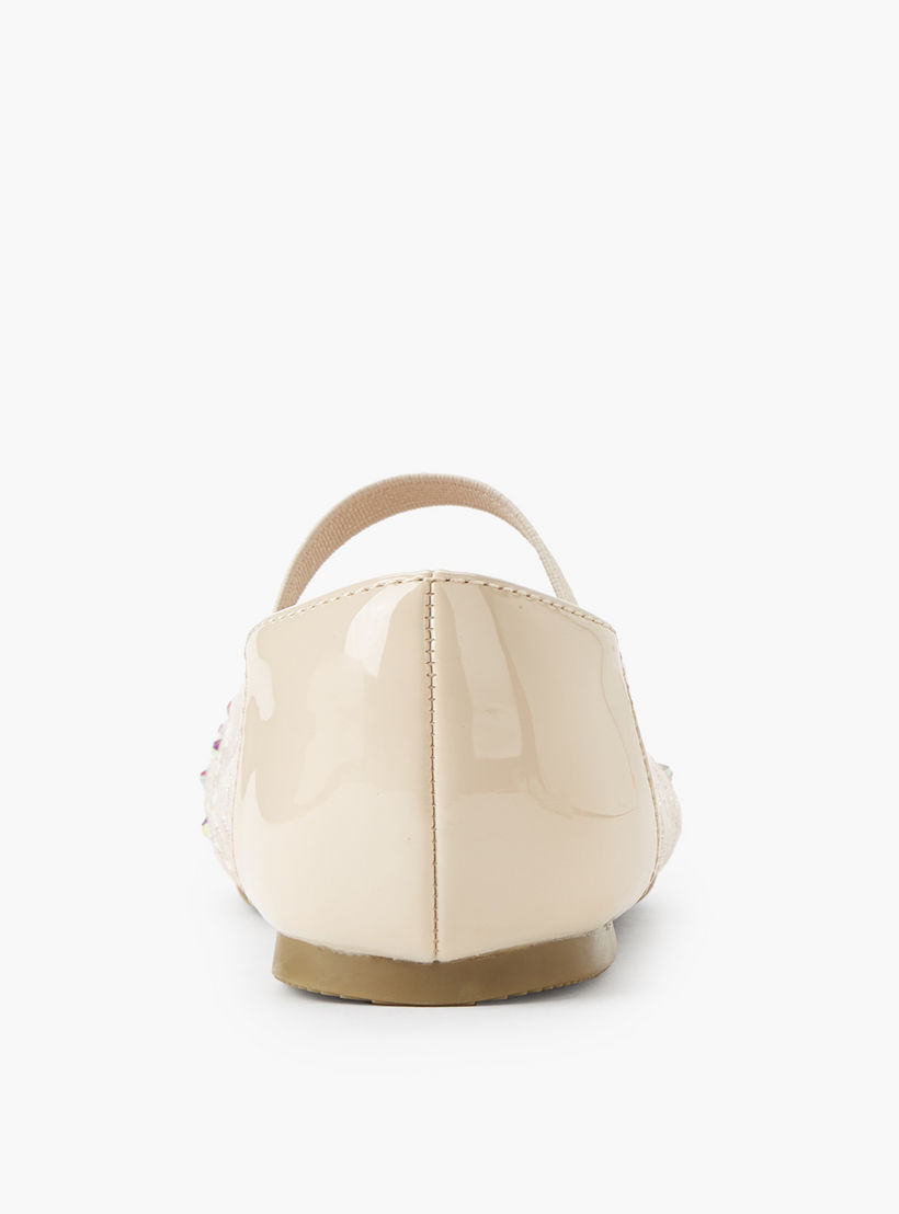 حذاء باليرينا مزين للبنات من جونيورز-girls-shoes-ballerinas-image-4
