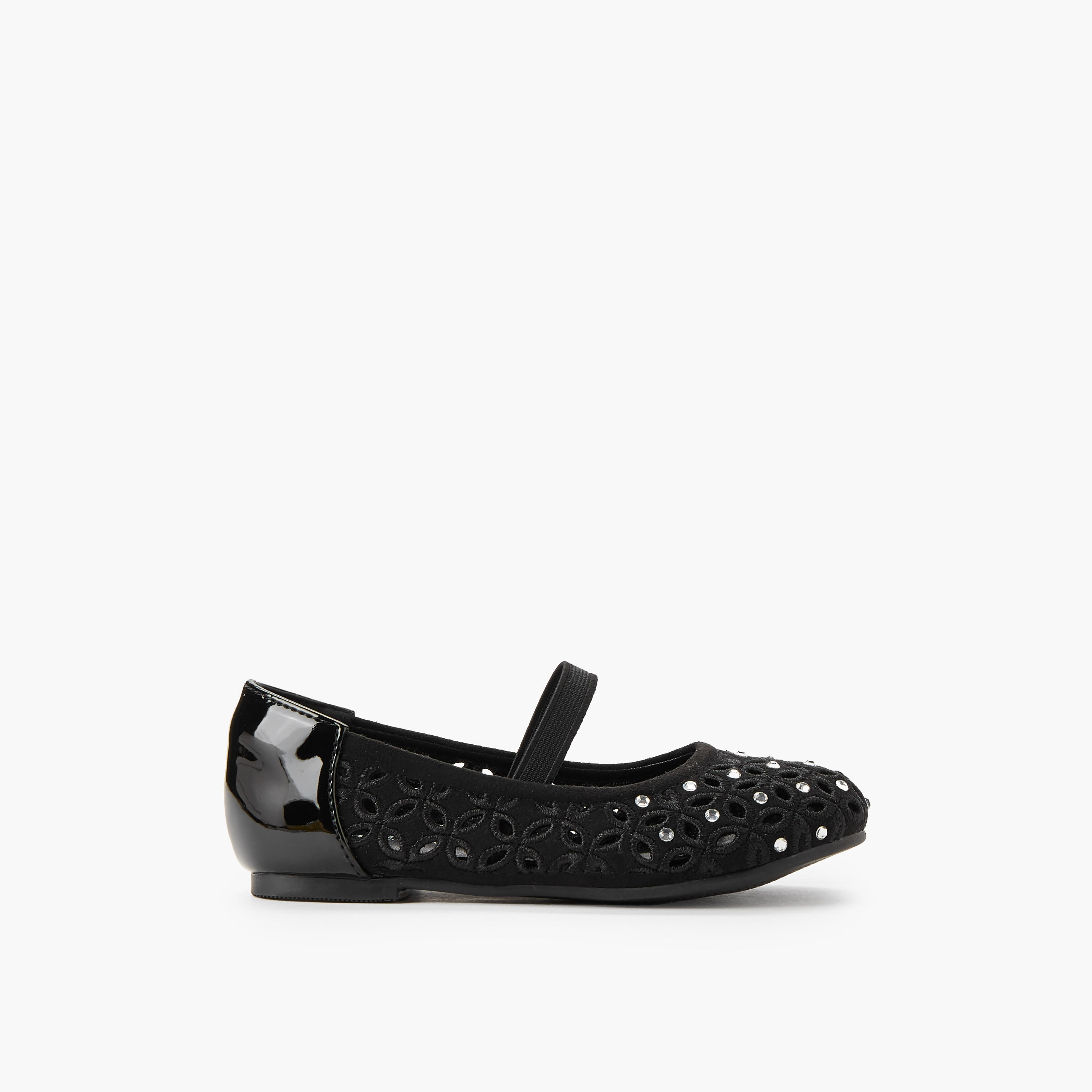 حذاء باليرينا مزين للبنات من جونيورز-girls-shoes-ballerinas-image-3