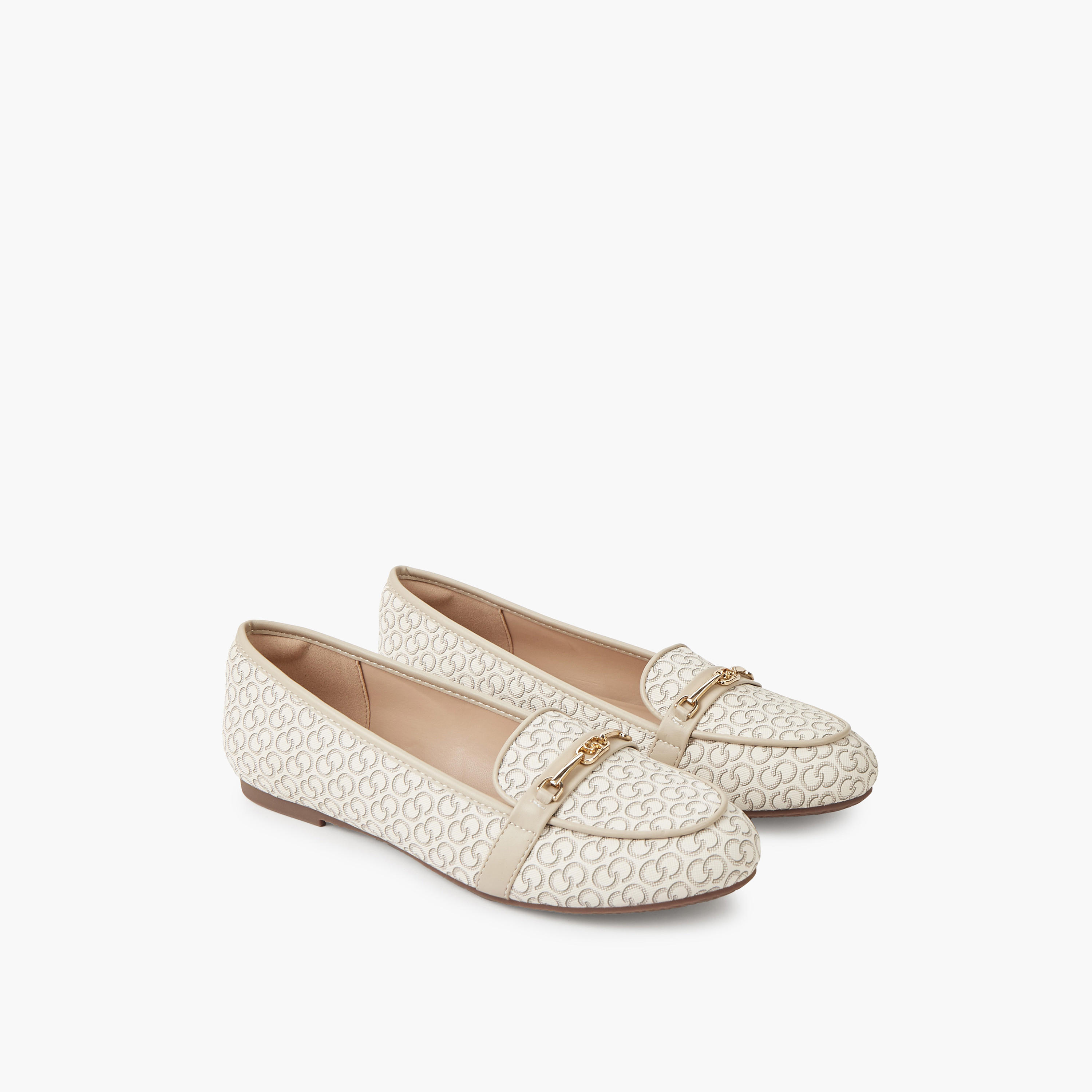 Celeste Women Monogram Print Loafers-women-shoes-loafersandmoccasins-image-1