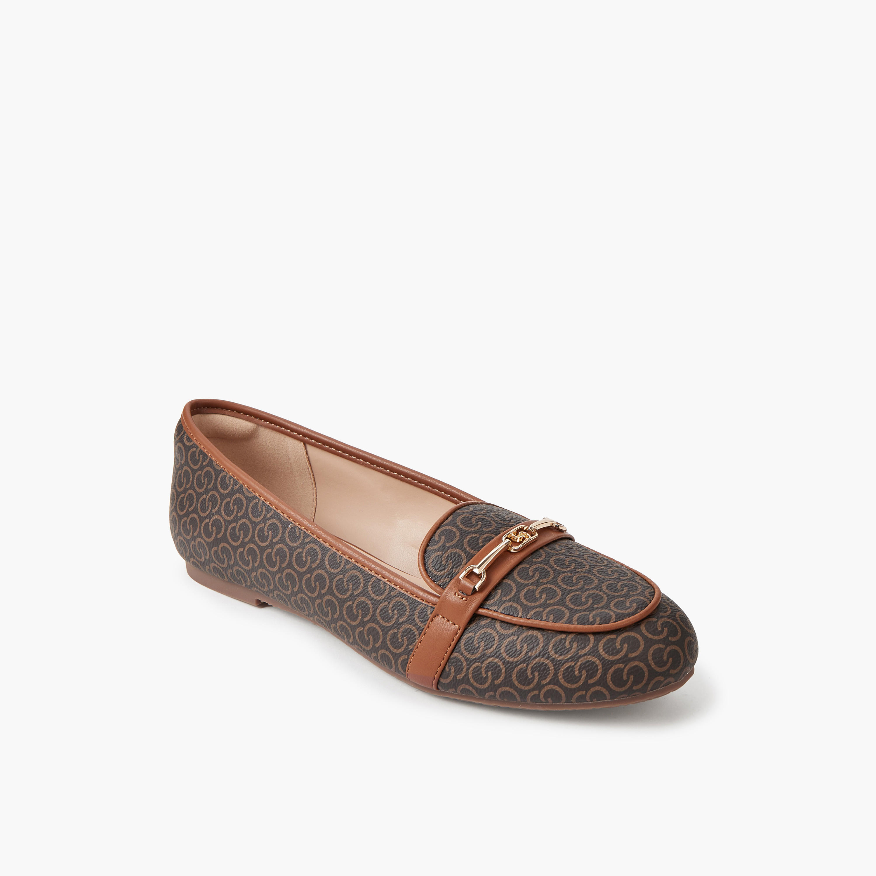 Celeste Women Monogram Print Loafers-women-shoes-loafersandmoccasins-image-2