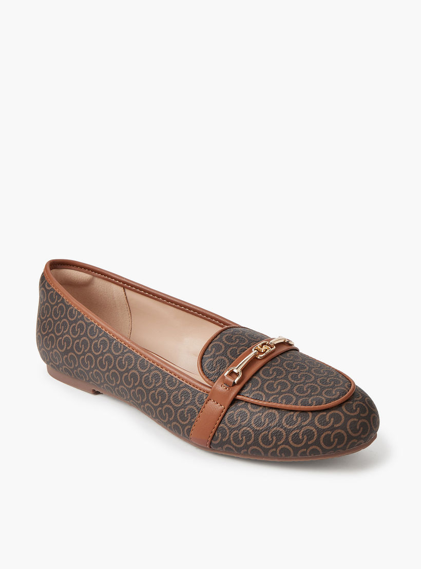 Celeste Women Monogram Print Loafers-women-shoes-loafersandmoccasins-image-2