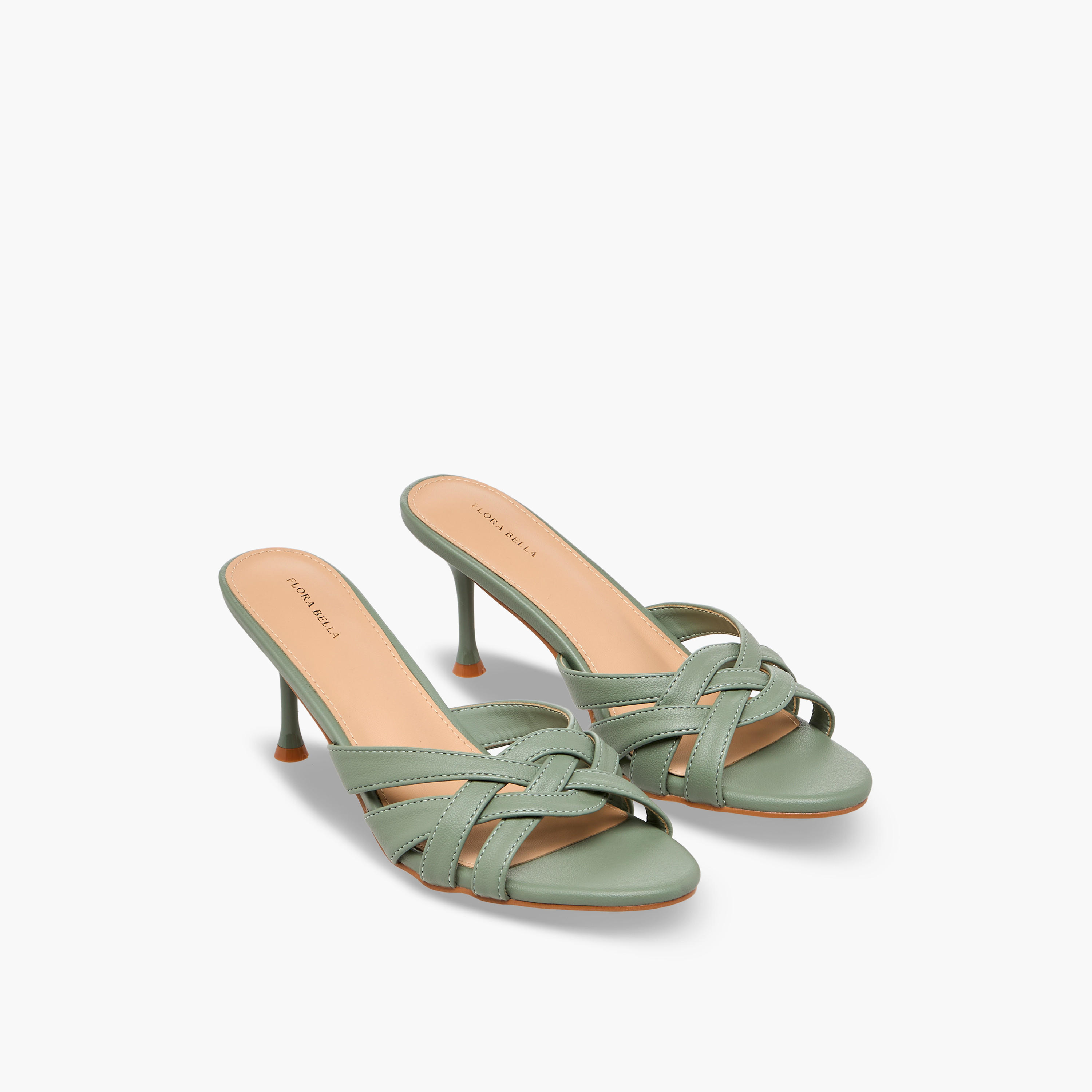 Flora Bella Women Flared Heel Slip-On Sandals-women-shoes-sandals-heeled-image-1