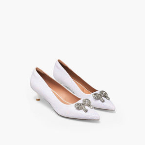 حذاء بومب مزين بفيونكة للنساء من سيليست-women-shoes-heels-image-1