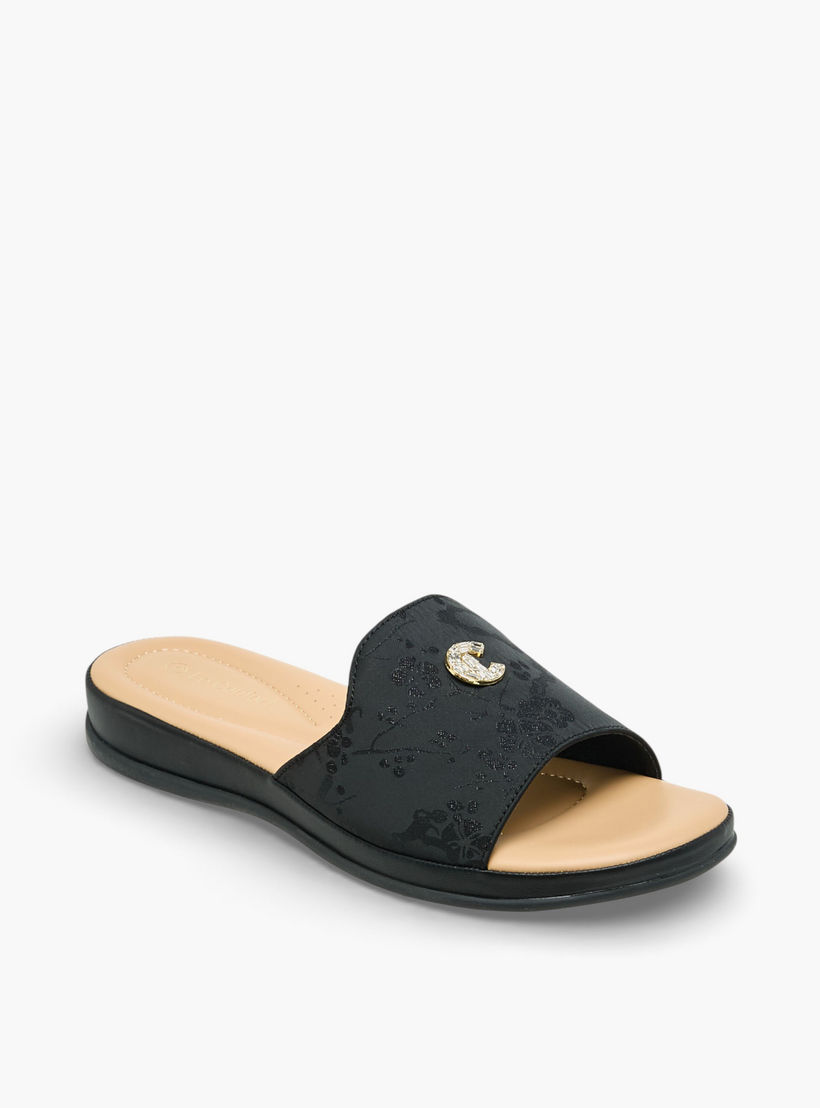 Le Confort Women Embellished Slide Sandals-women-shoes-flats-sandals-image-2
